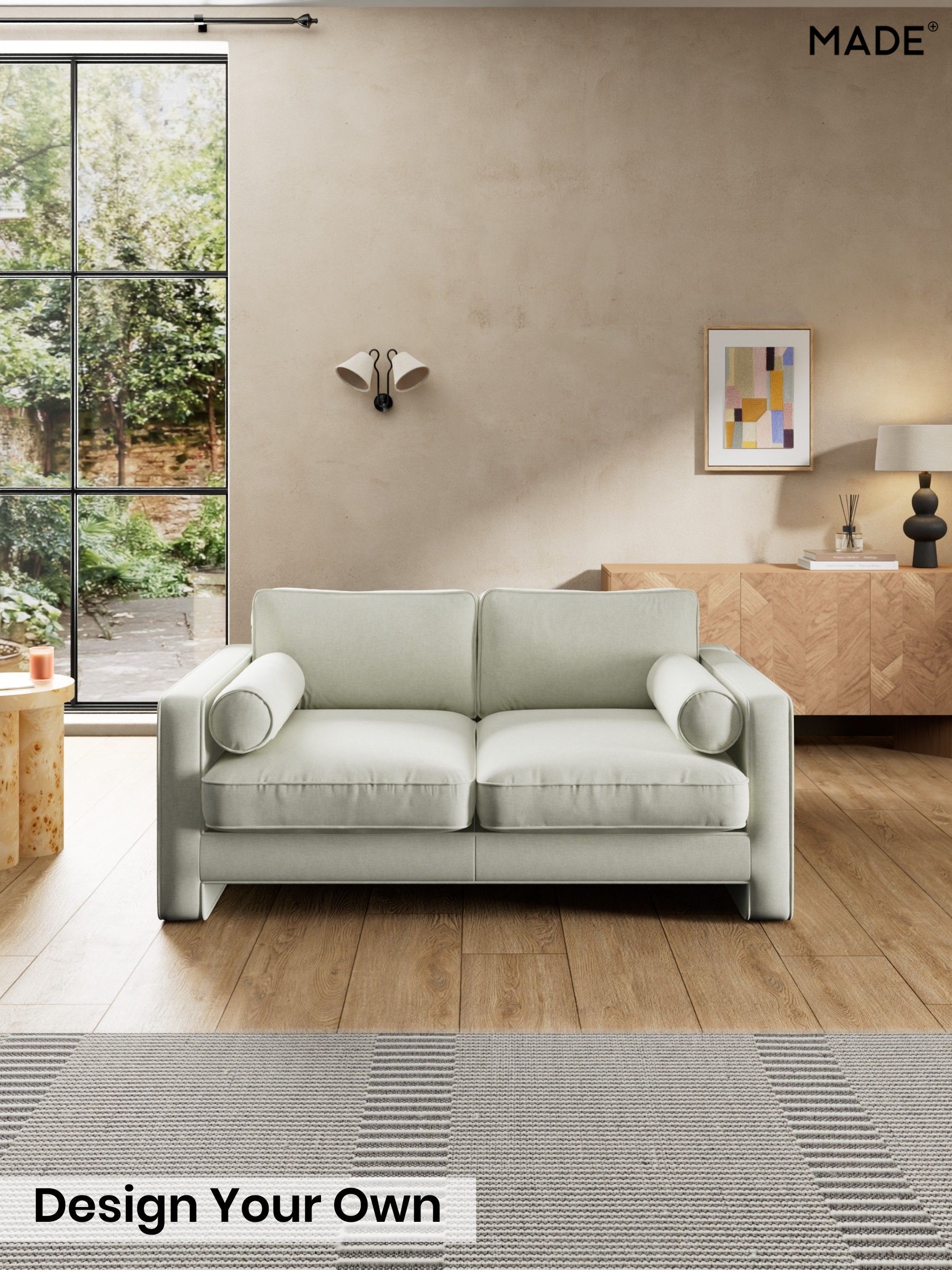Textured Slub Weave/Light Natural - Holloway By Made