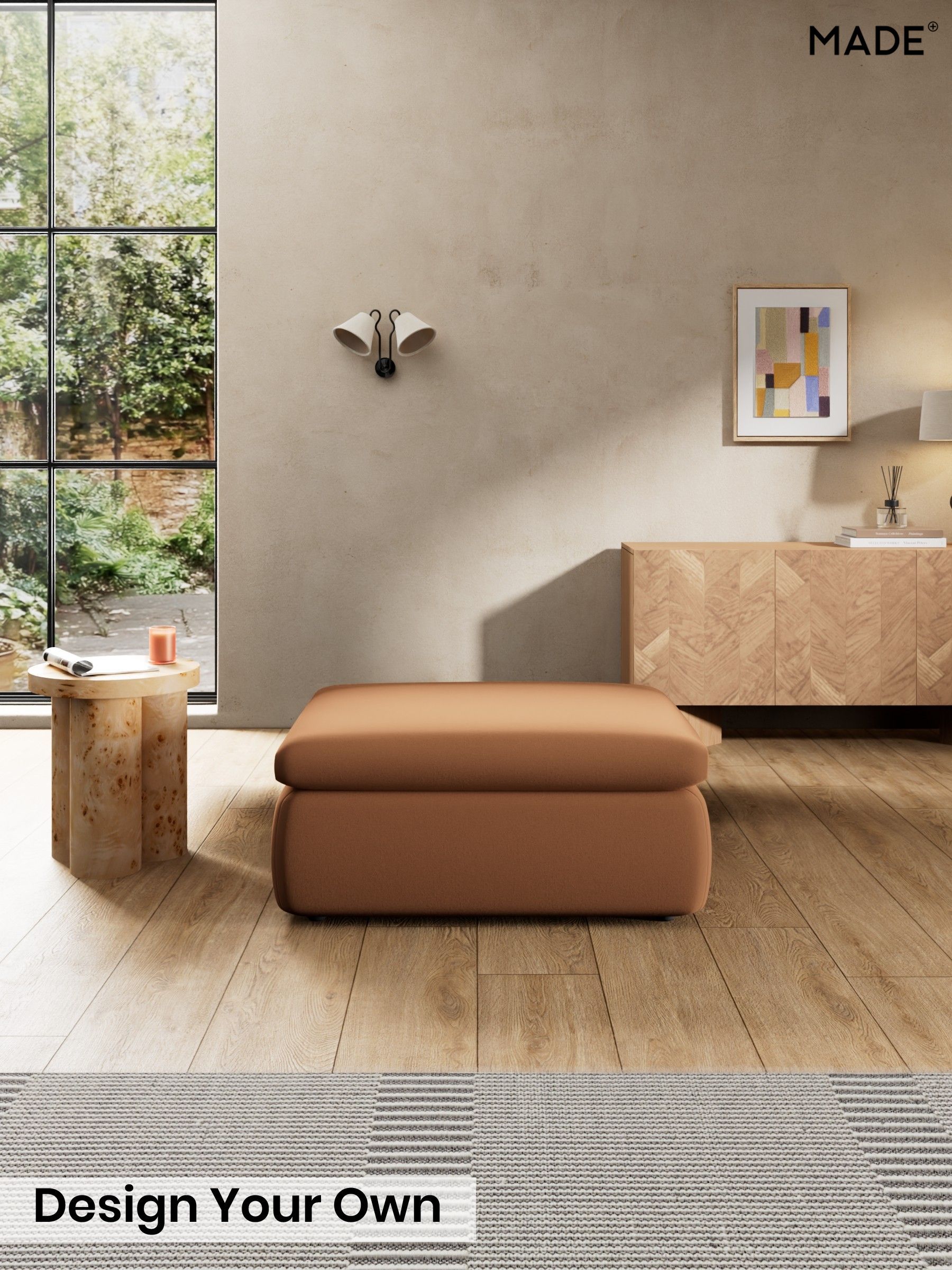 Matt Velvet Easy Clean/Fawn Truffle Natural - Jackson By Made