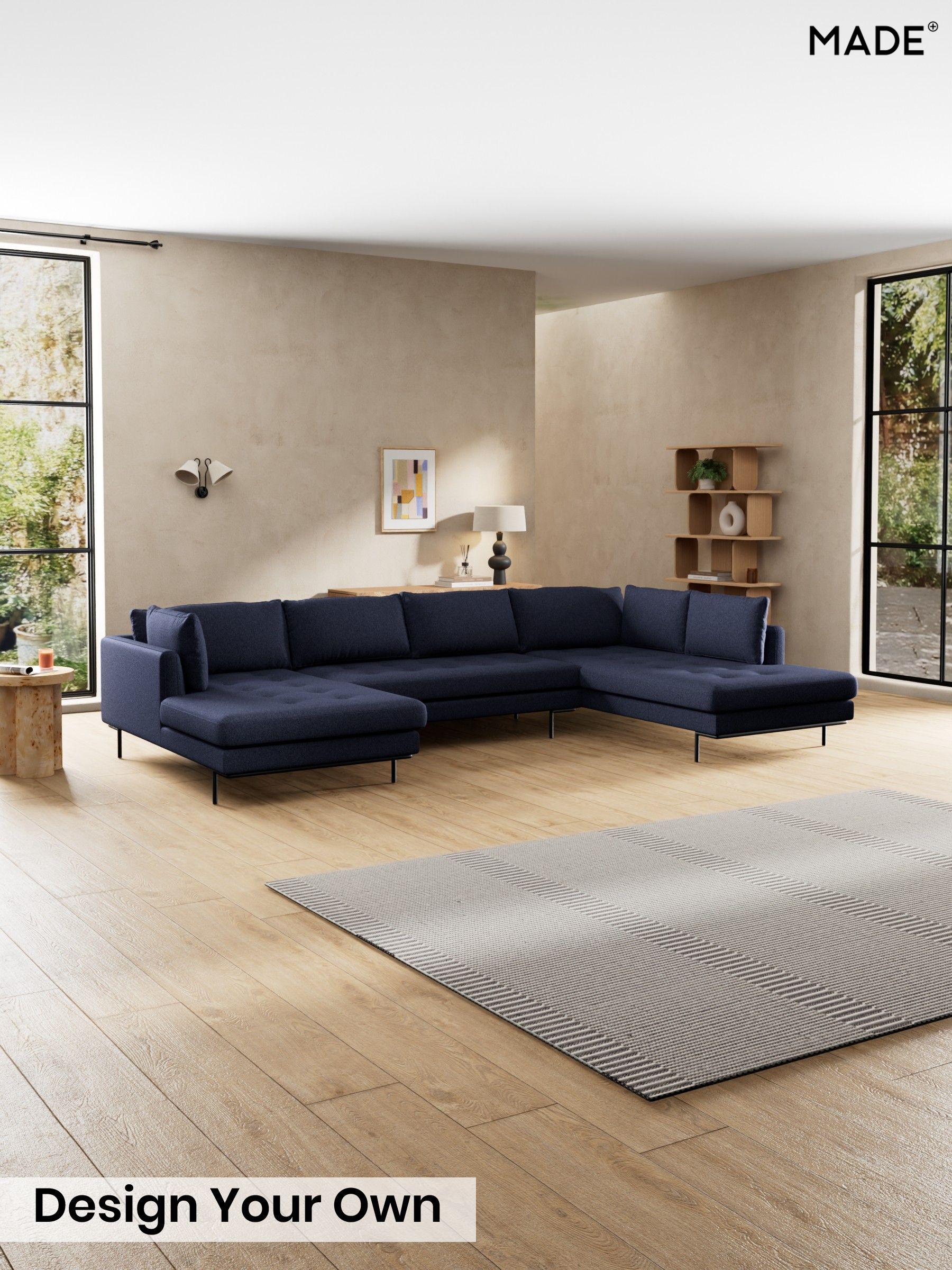 Soft Touch Boucle/Navy Blue - Harlow By Made