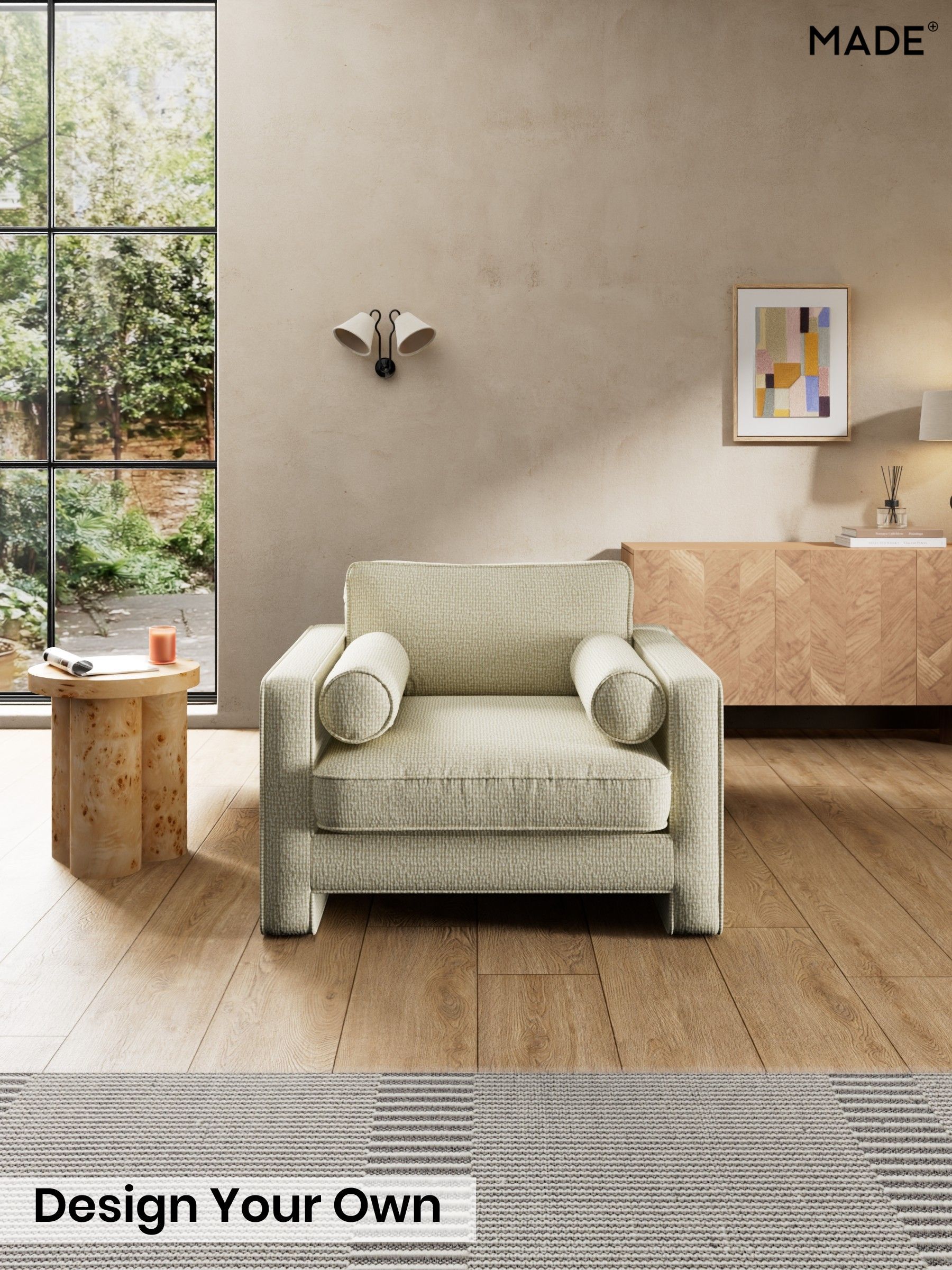 Tonal Boucle/Natural Oatmeal - Holloway By Made