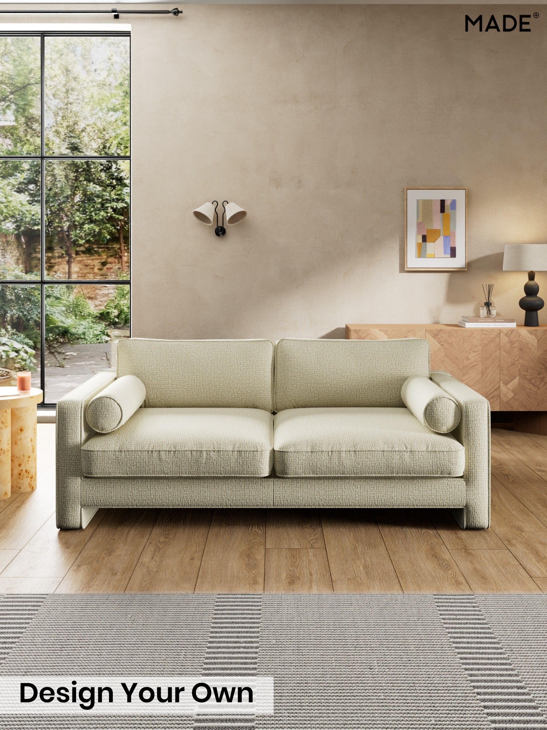Tonal Boucle/Natural Oatmeal - Holloway By Made