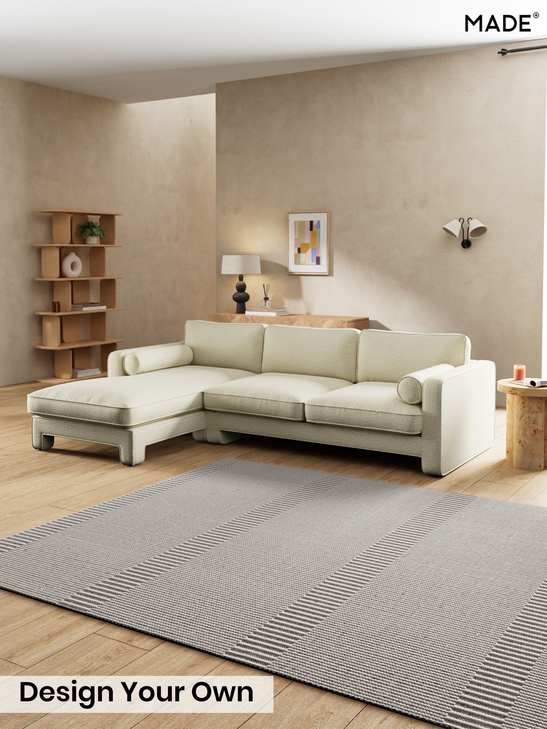 Tonal Boucle/Natural Oatmeal - Holloway By Made