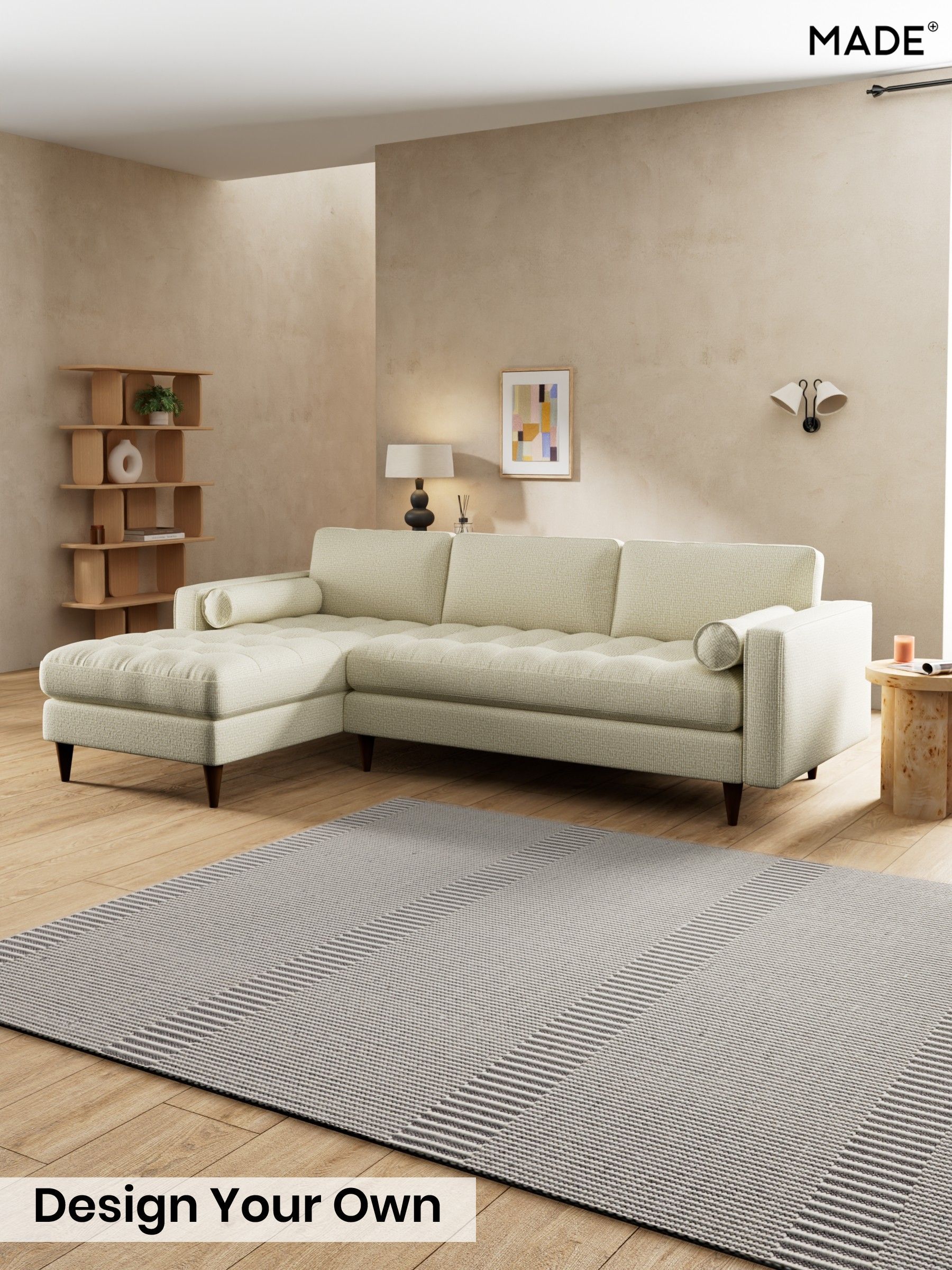 Tonal Boucle/Natural Oatmeal - Scott By Made