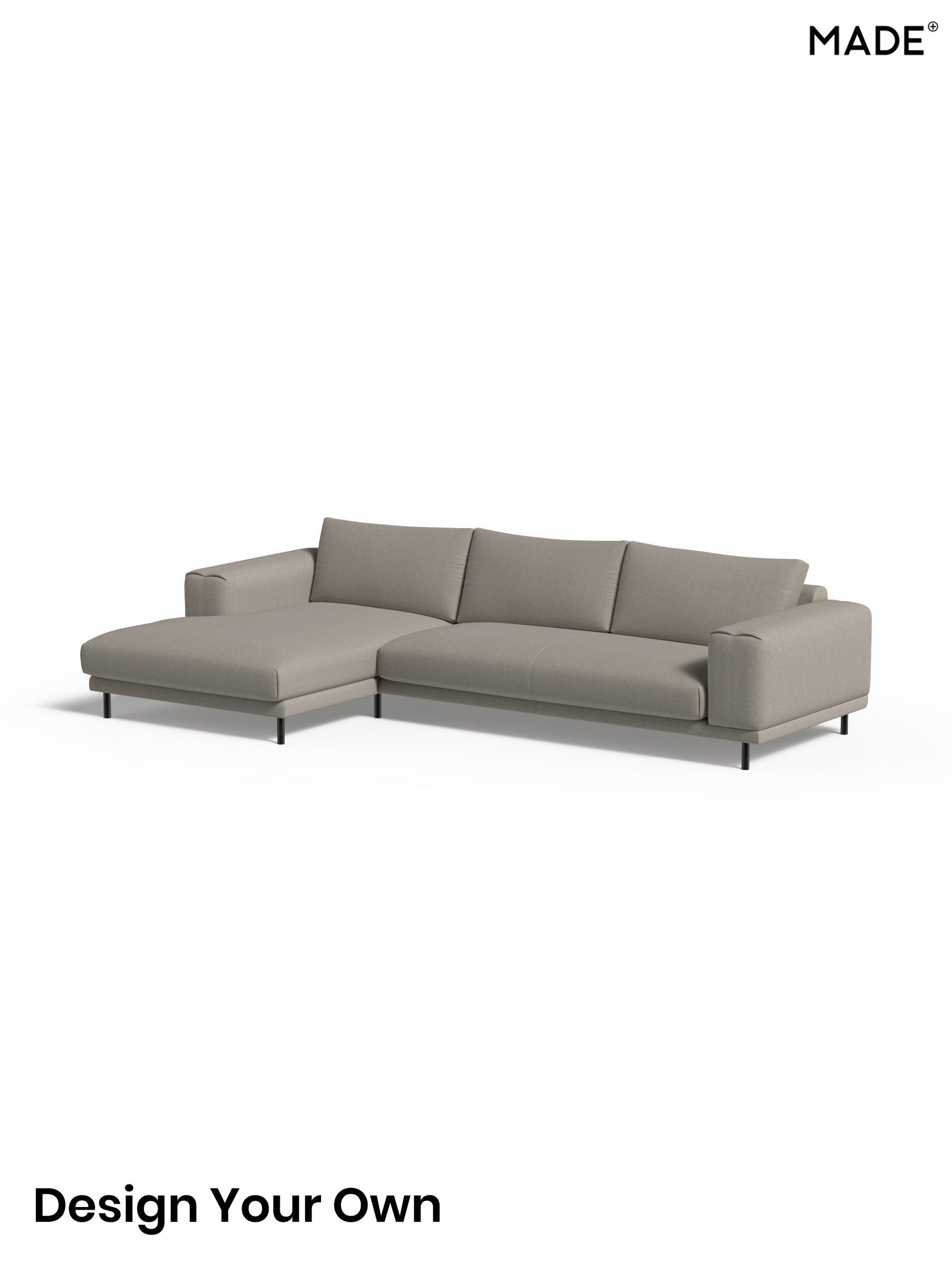 Textured Slub Weave/Pumice Grey - Odin By Made