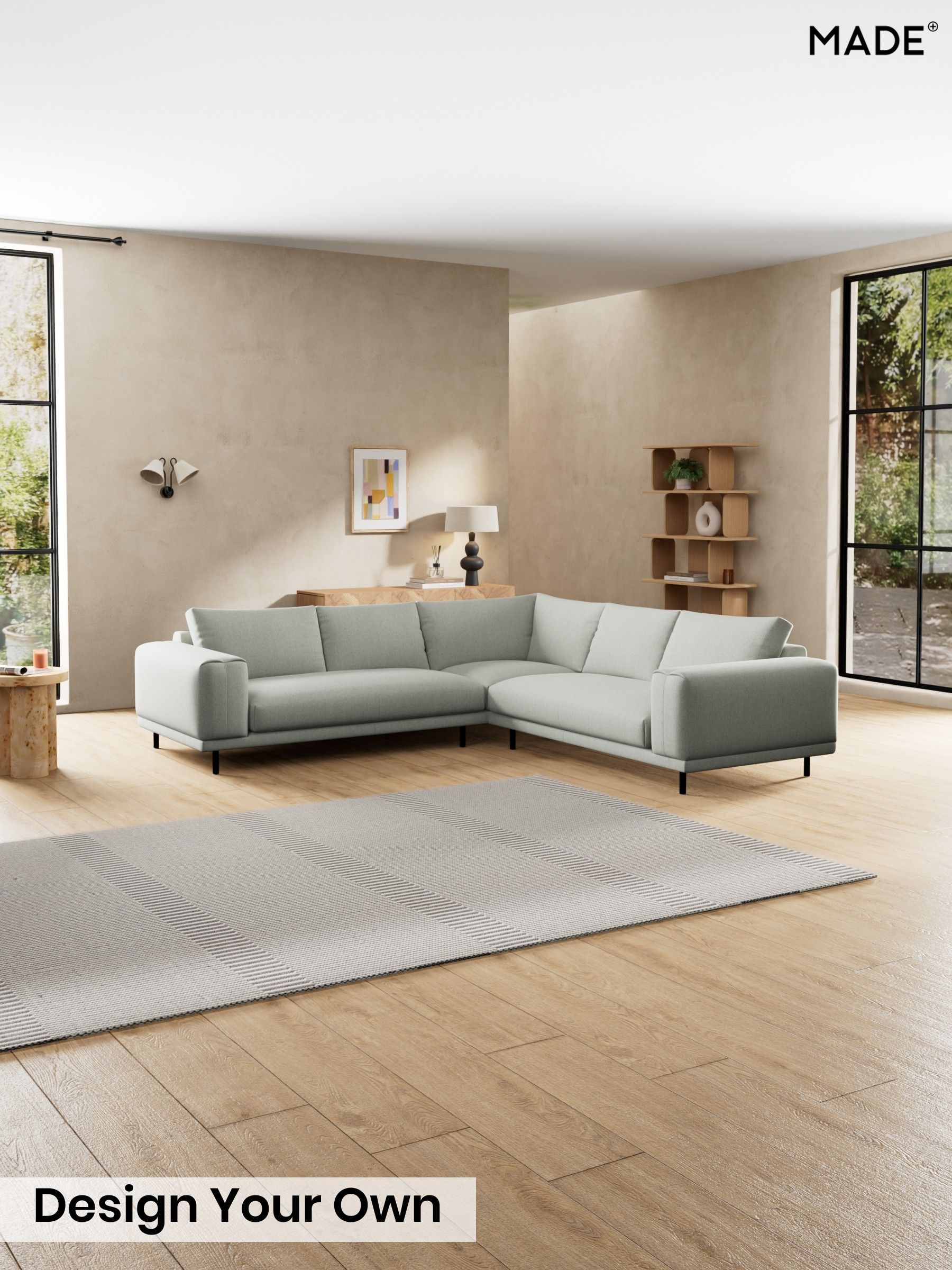 Textured Slub Weave/Pumice Grey - Odin By Made