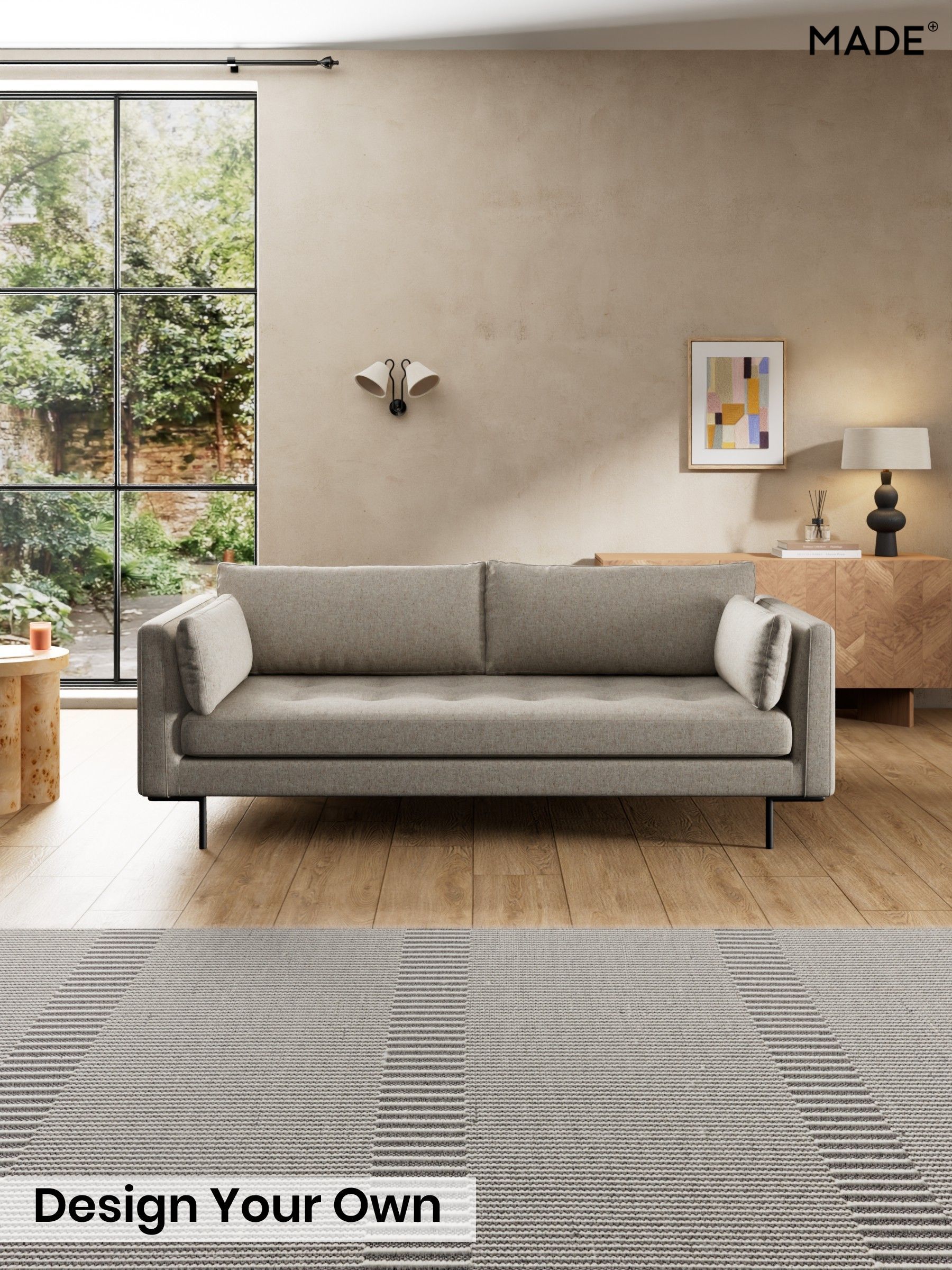 Woven Fleck/Natural - Harlow By Made