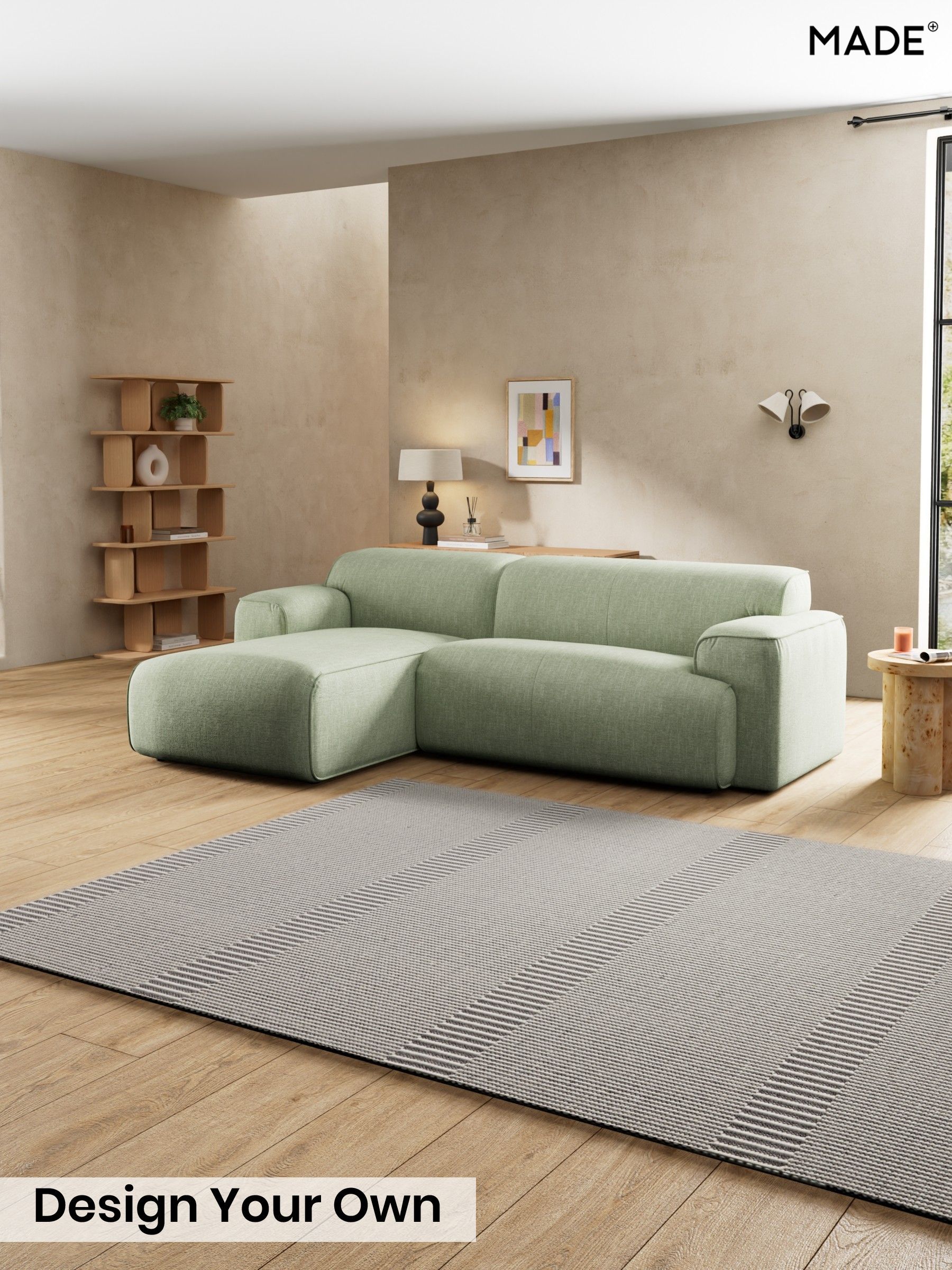 Woven Fleck/Sage Green - Avalon By Made