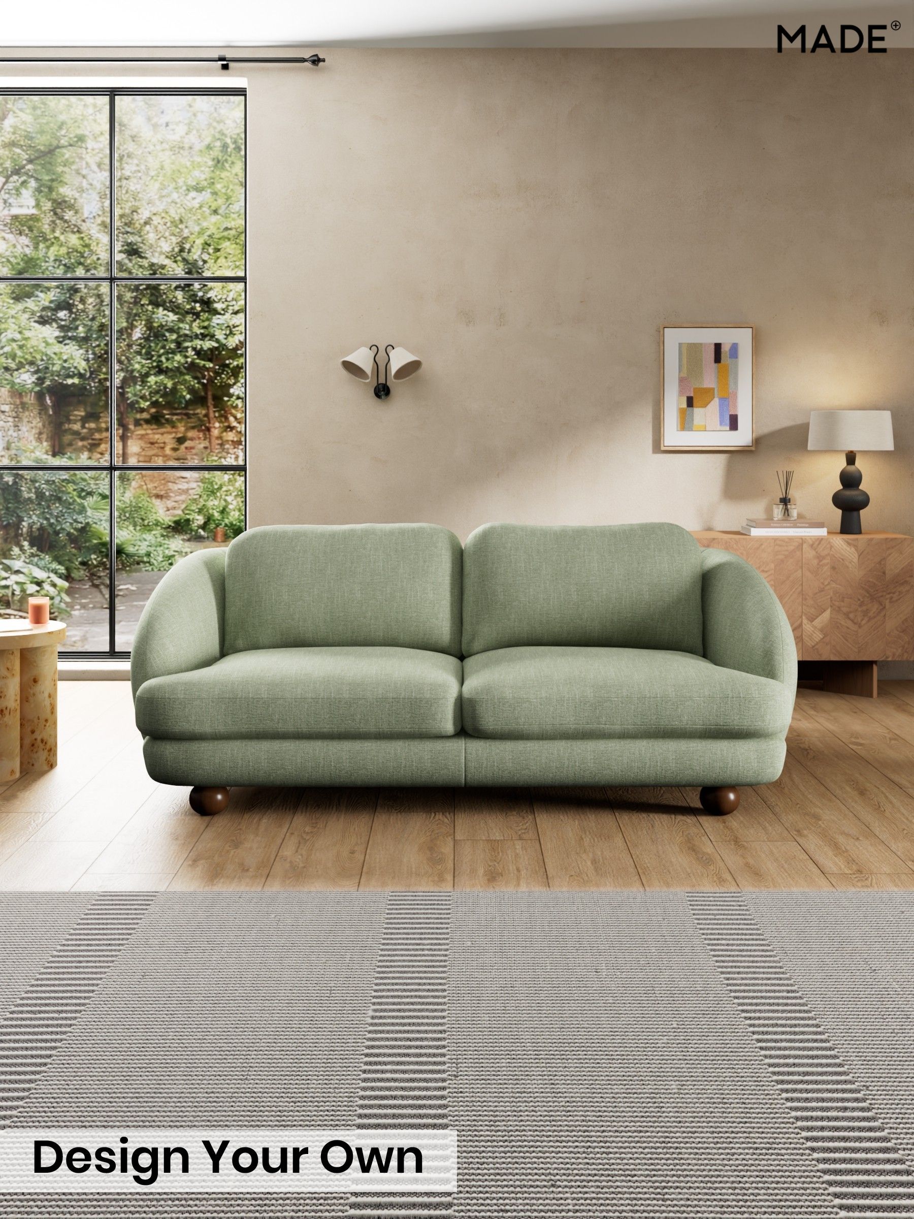 Woven Fleck/Sage Green - Madris By Made