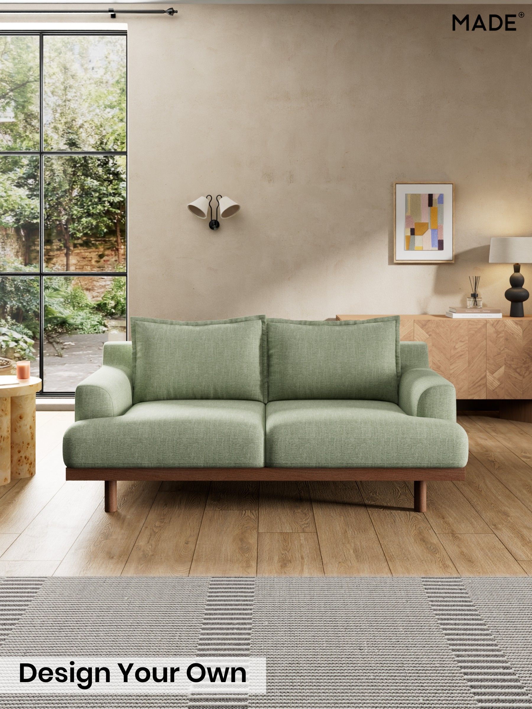 Woven Fleck/Sage Green - Turin By Made