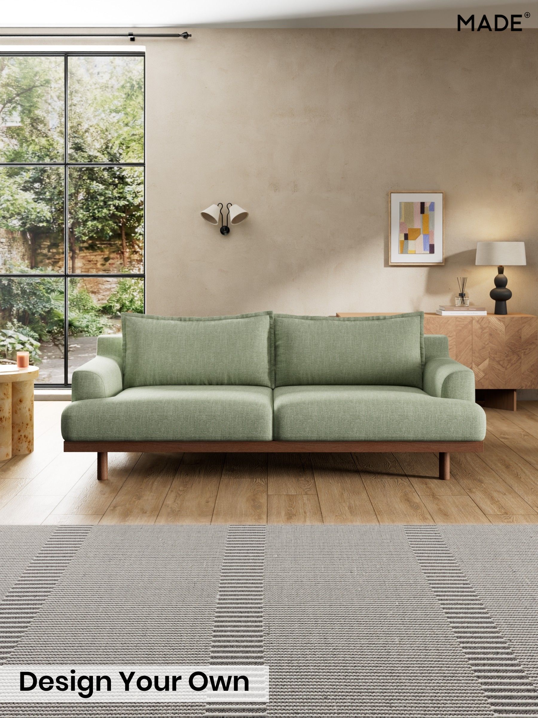 Woven Fleck/Sage Green - Turin By Made