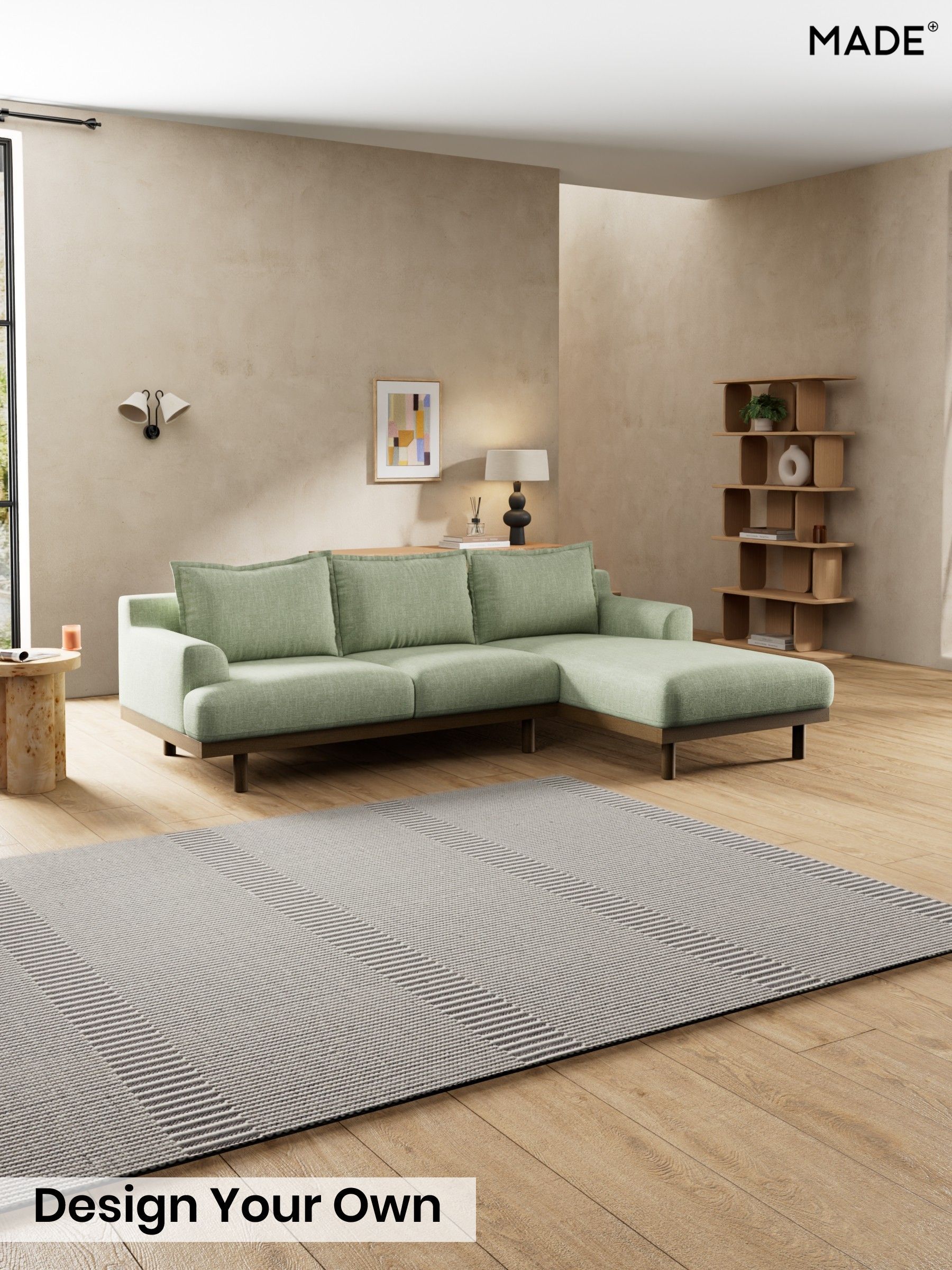 Woven Fleck/Sage Green - Turin By Made