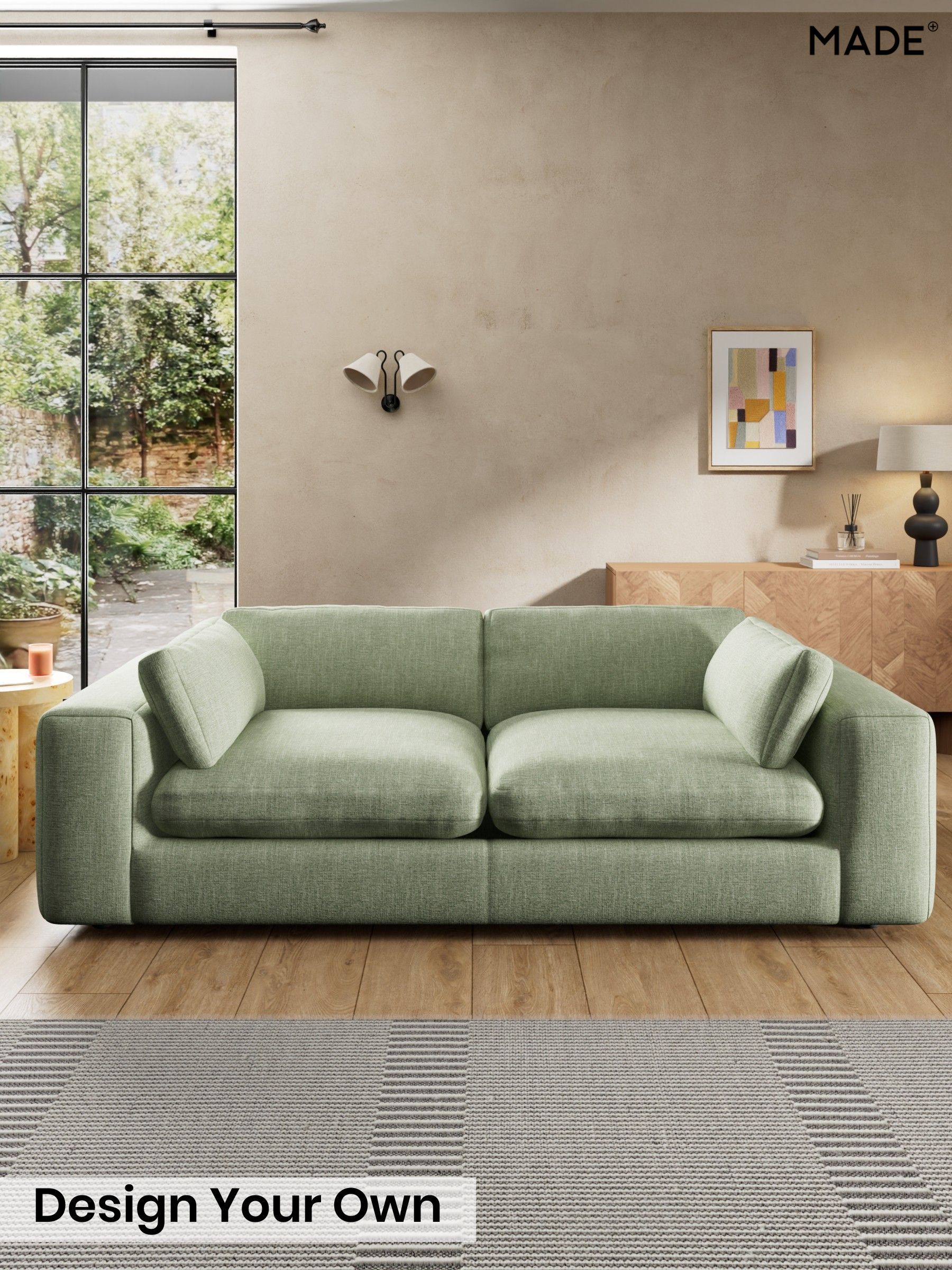 Woven Fleck/Sage Green - Alec By Made