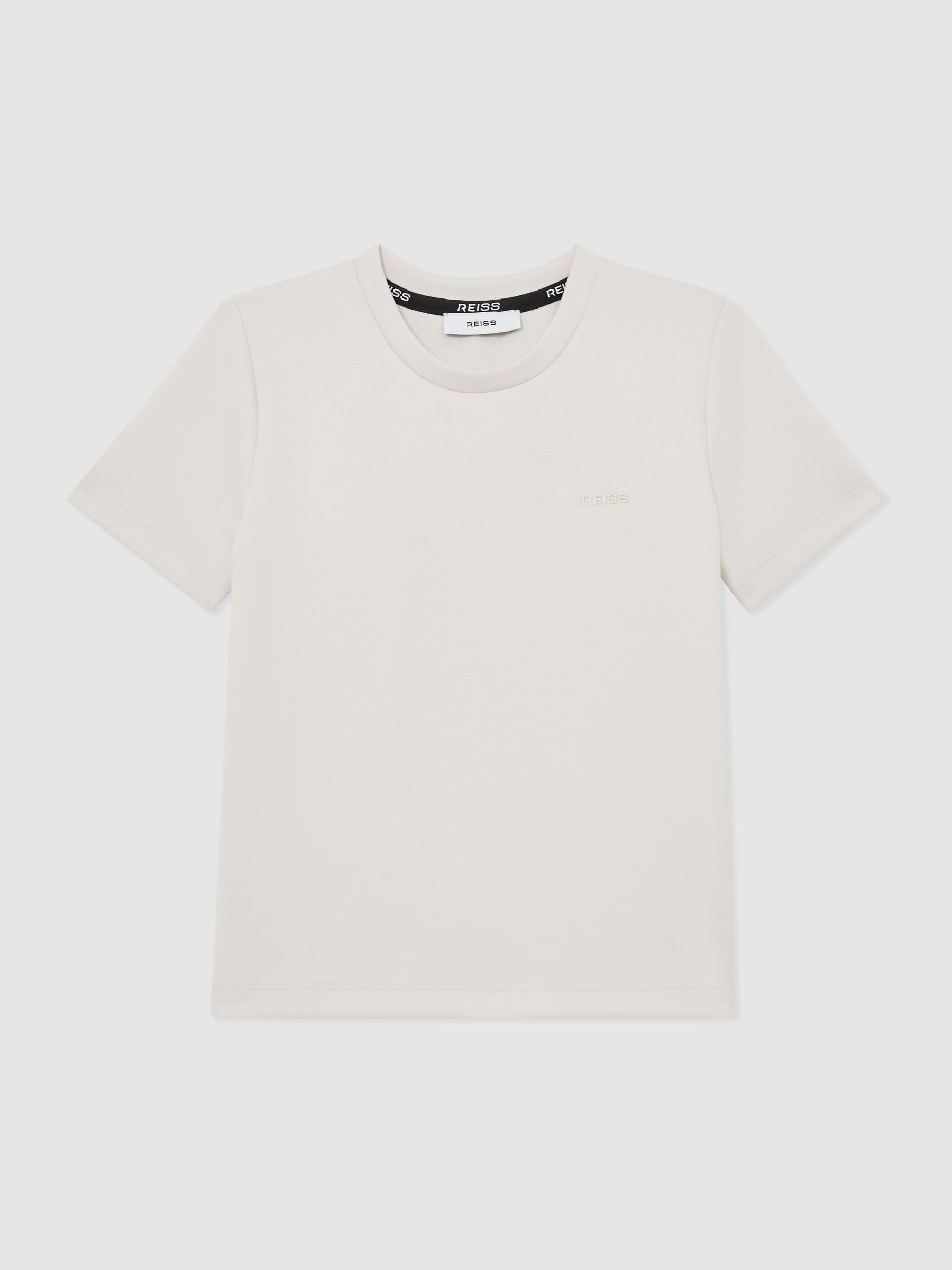 13-14 yrs Premium Interlock Logo T-Shirt in Stone (G56513) | £33