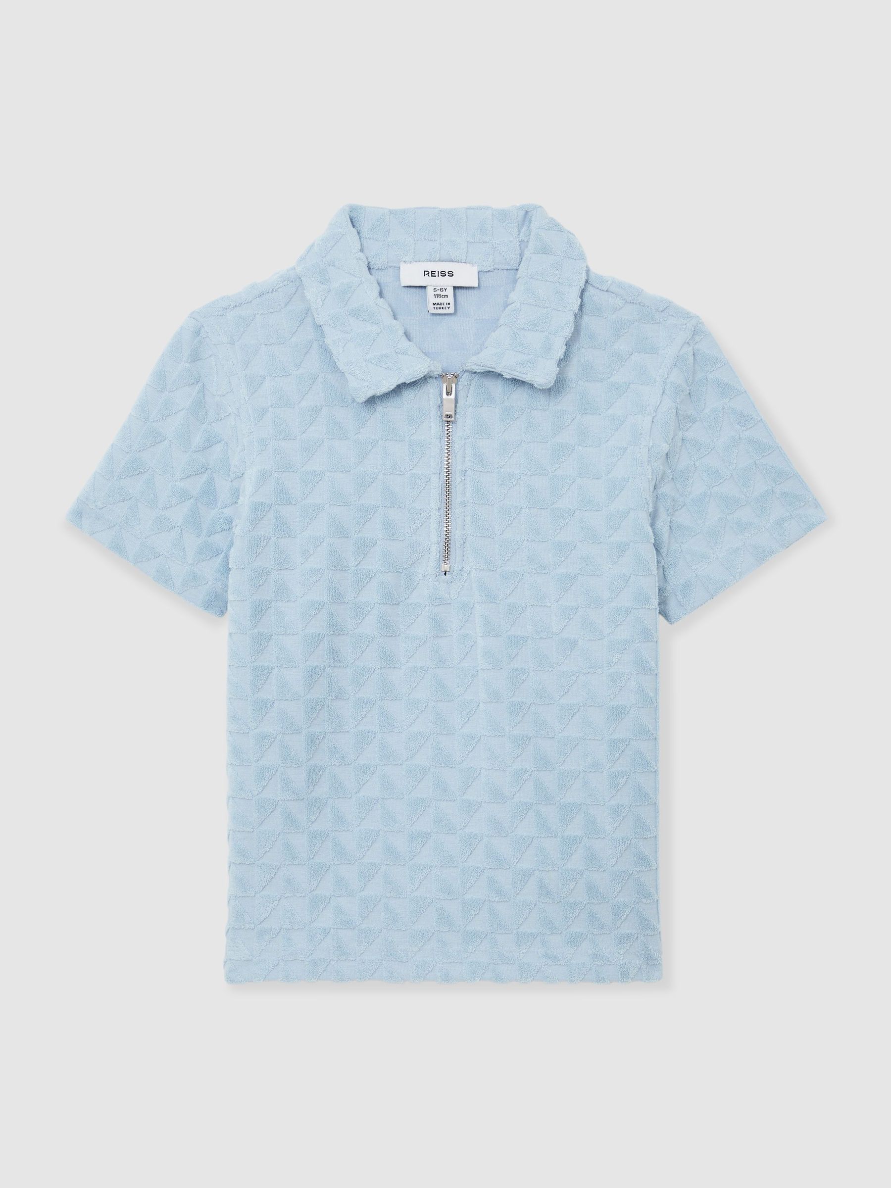 Polo Shirt in Soft Blue (G56519) | £36
