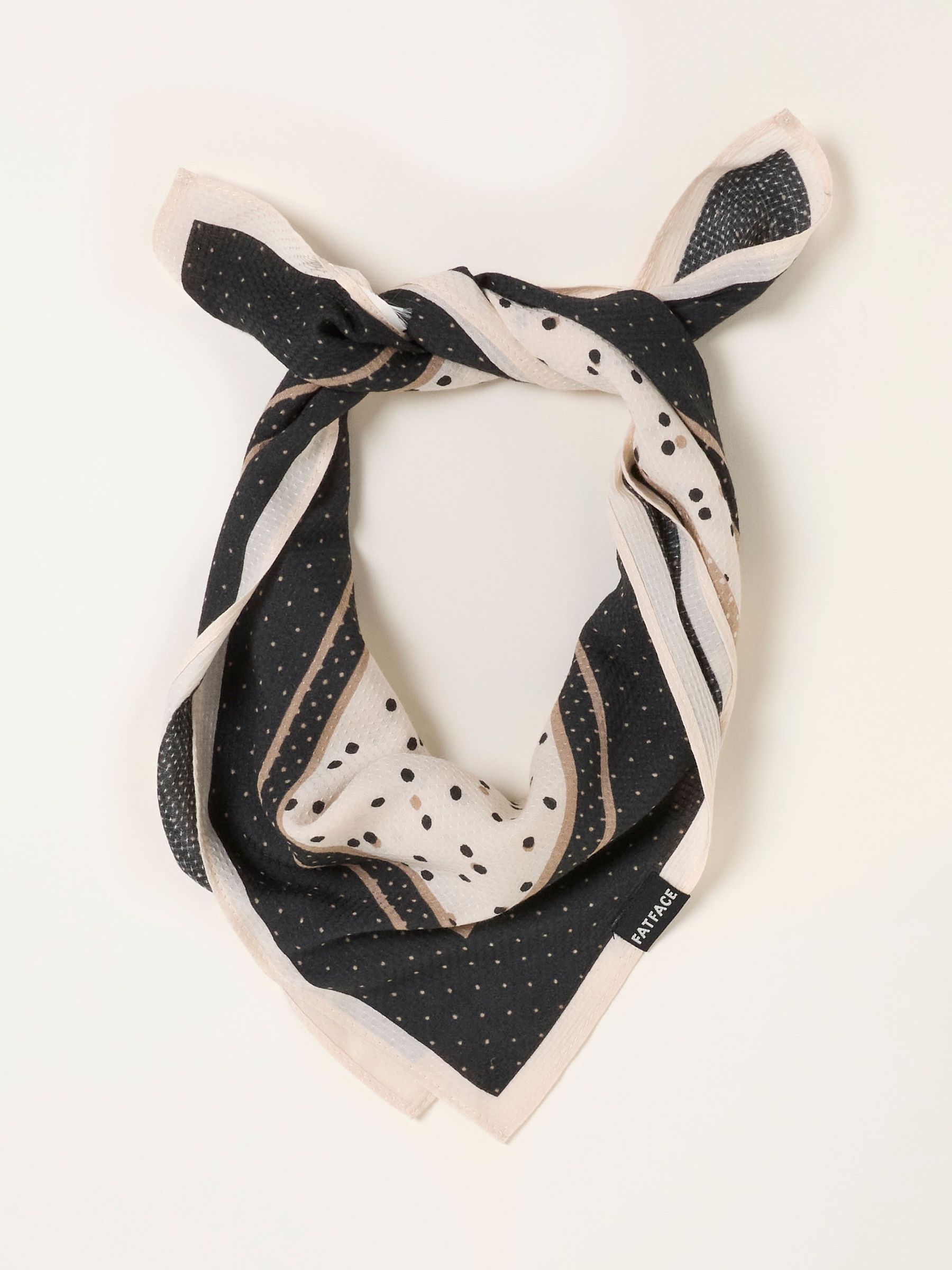 Ivory Polka Dot Hair Scarf (G57688) | £12.50