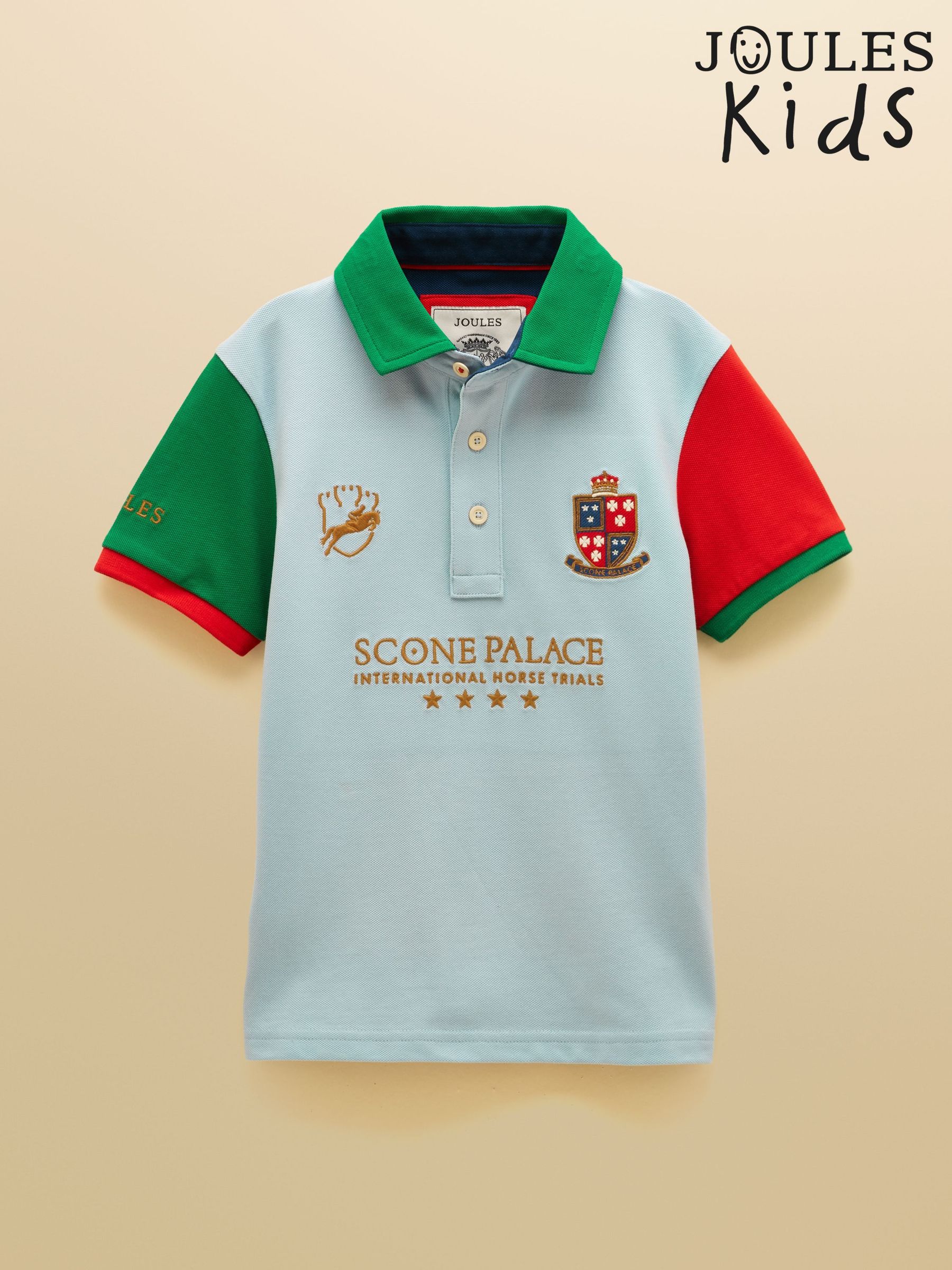 Light Blue Denim - Kids Cotton Pique Polo Shirt