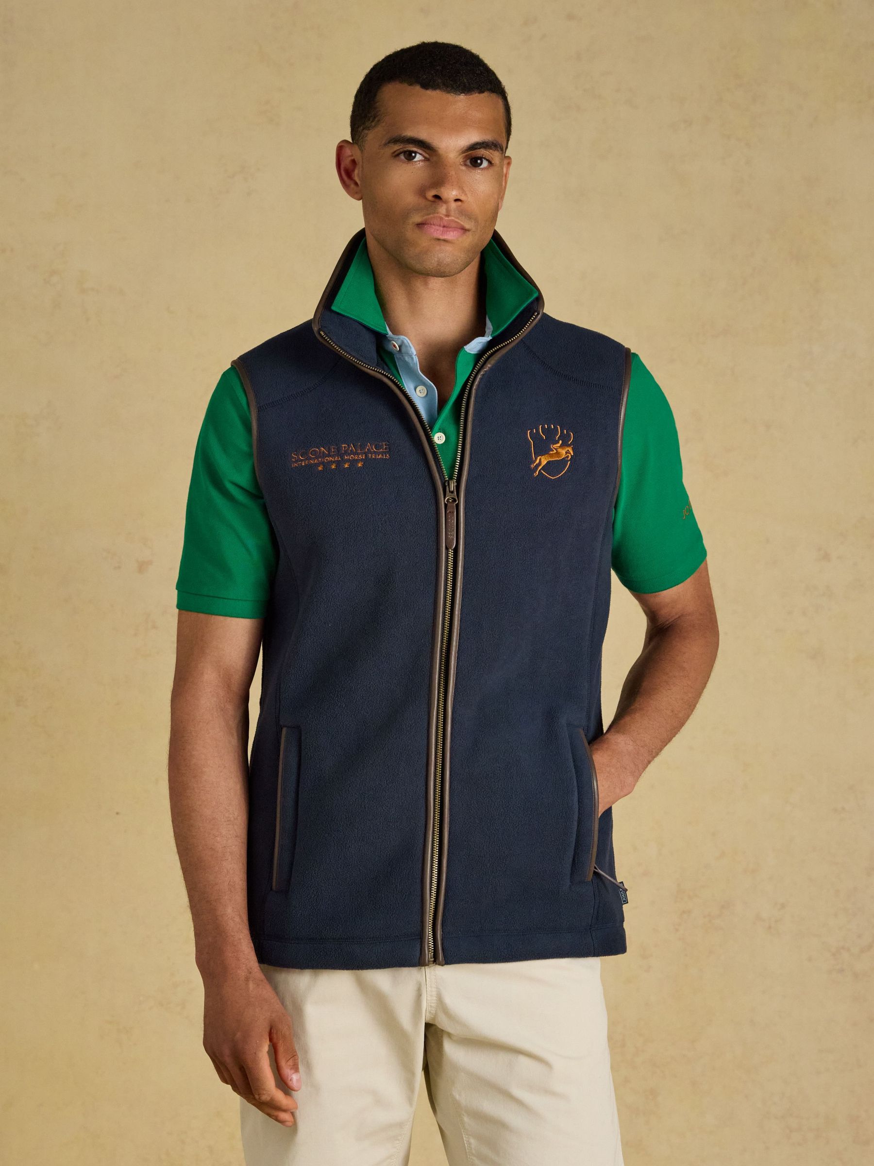 Navy - Regular Heritage Fleece Gilet