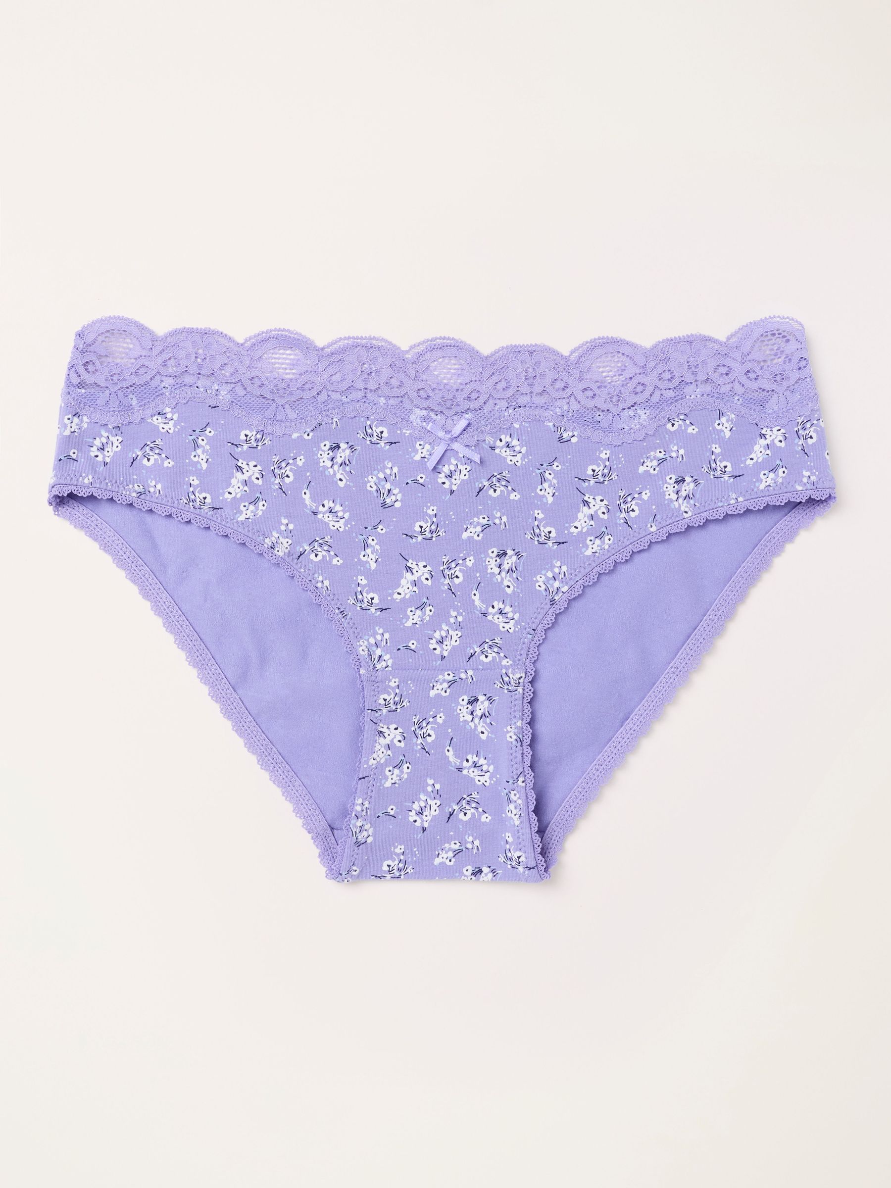 Lilac Purple - Floral Classic Knickers