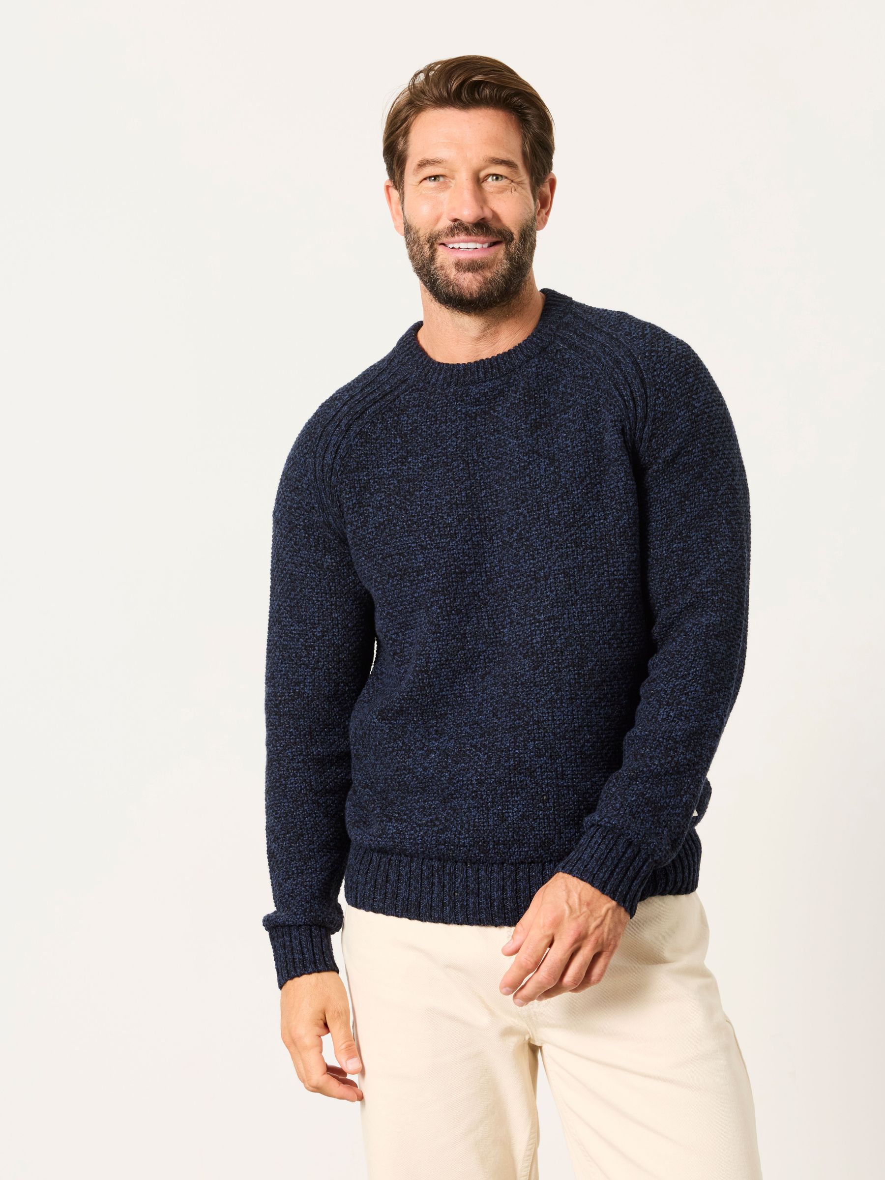 Navy - Regular Crew Neck Jumper