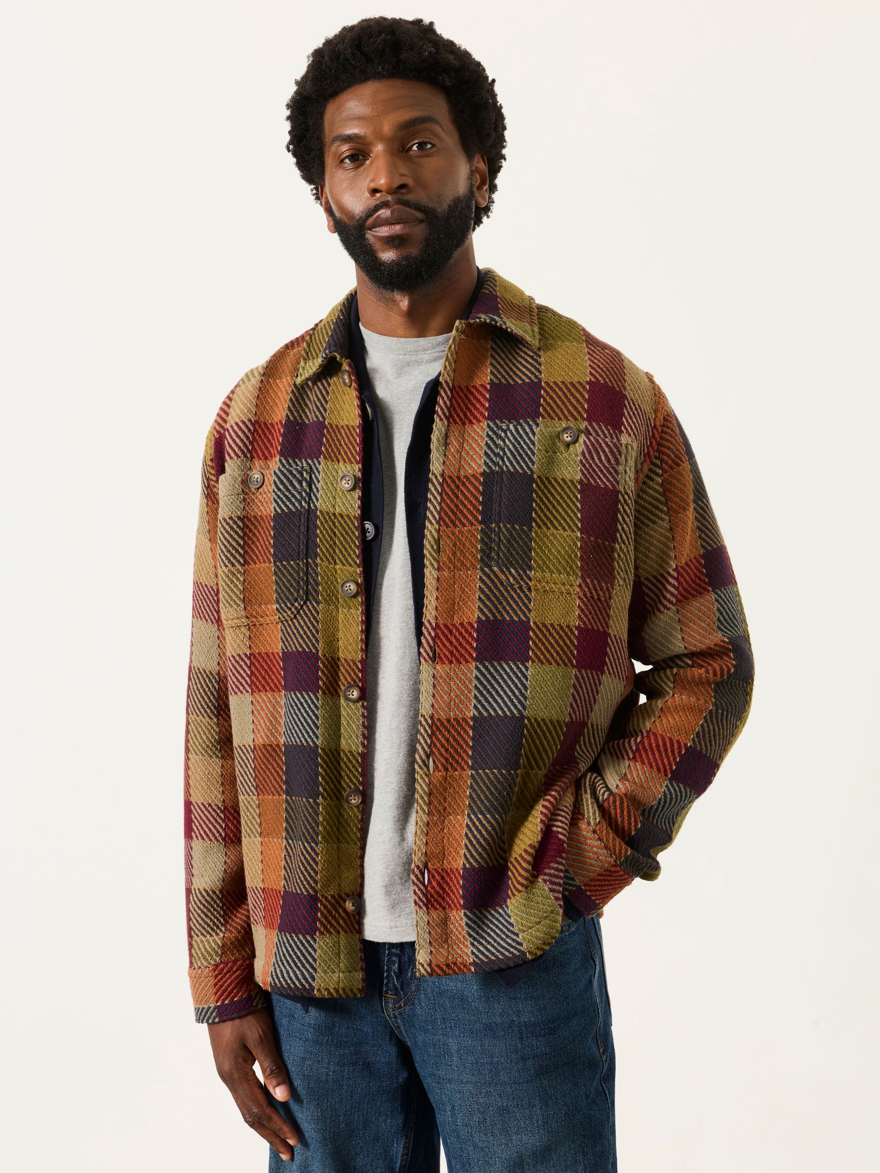 Multi - Regular Twill Check Overshirt