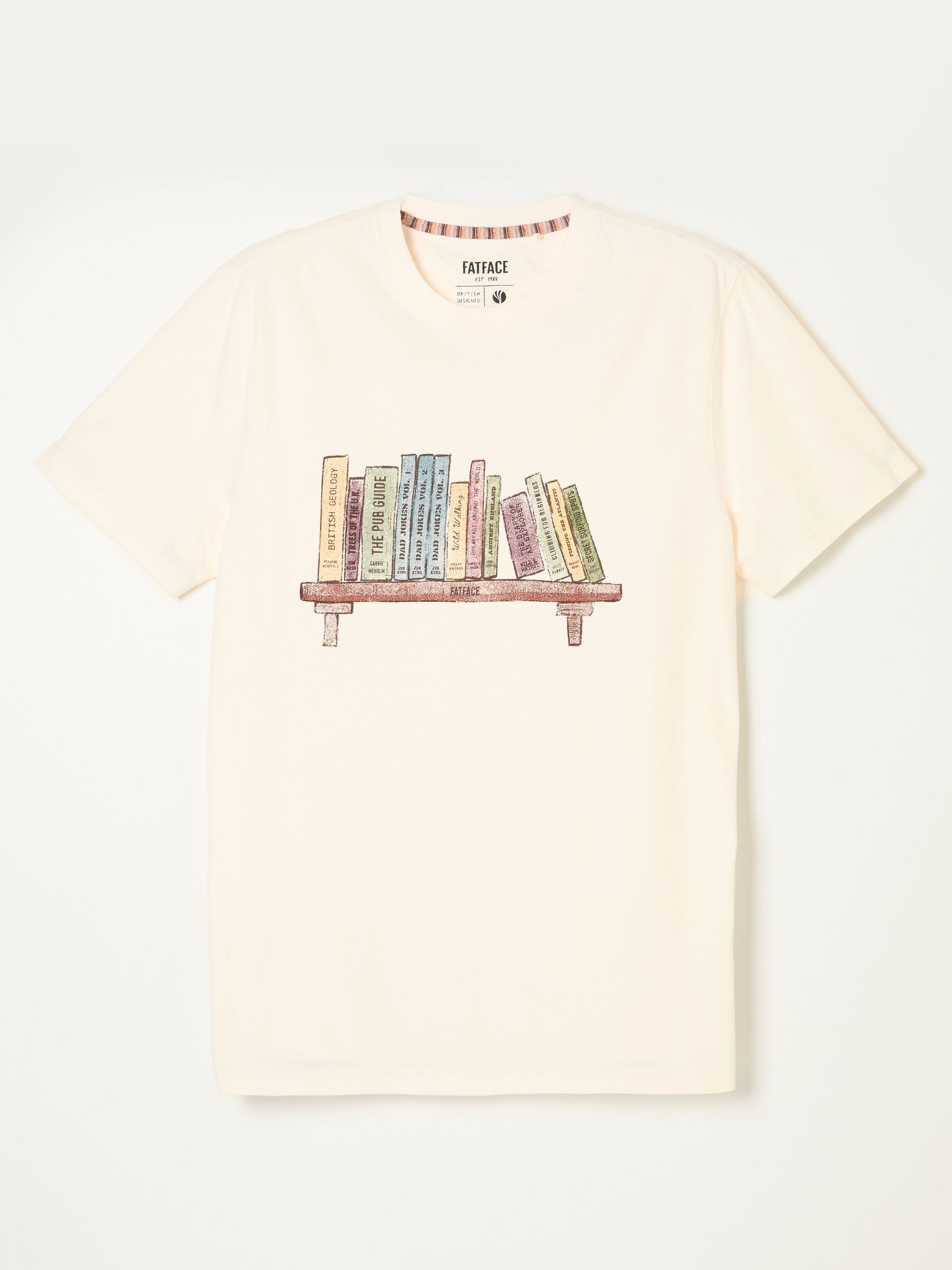 Natural - Regular Bookshelf Graphic Tshirt