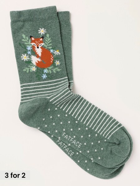 Green - Fox Socks