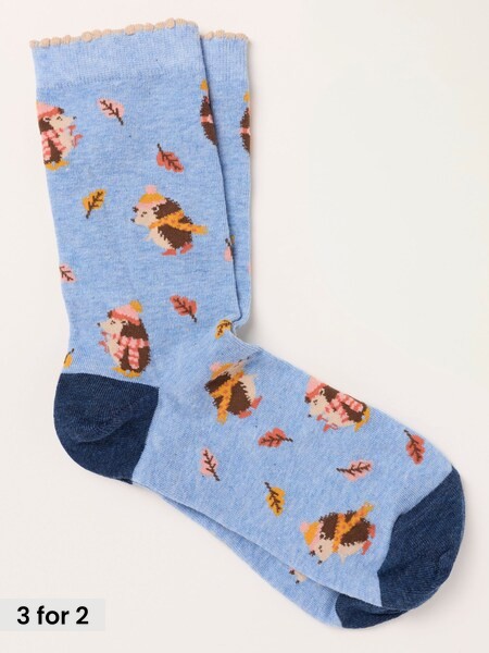 Blue - Hedgehog Socks