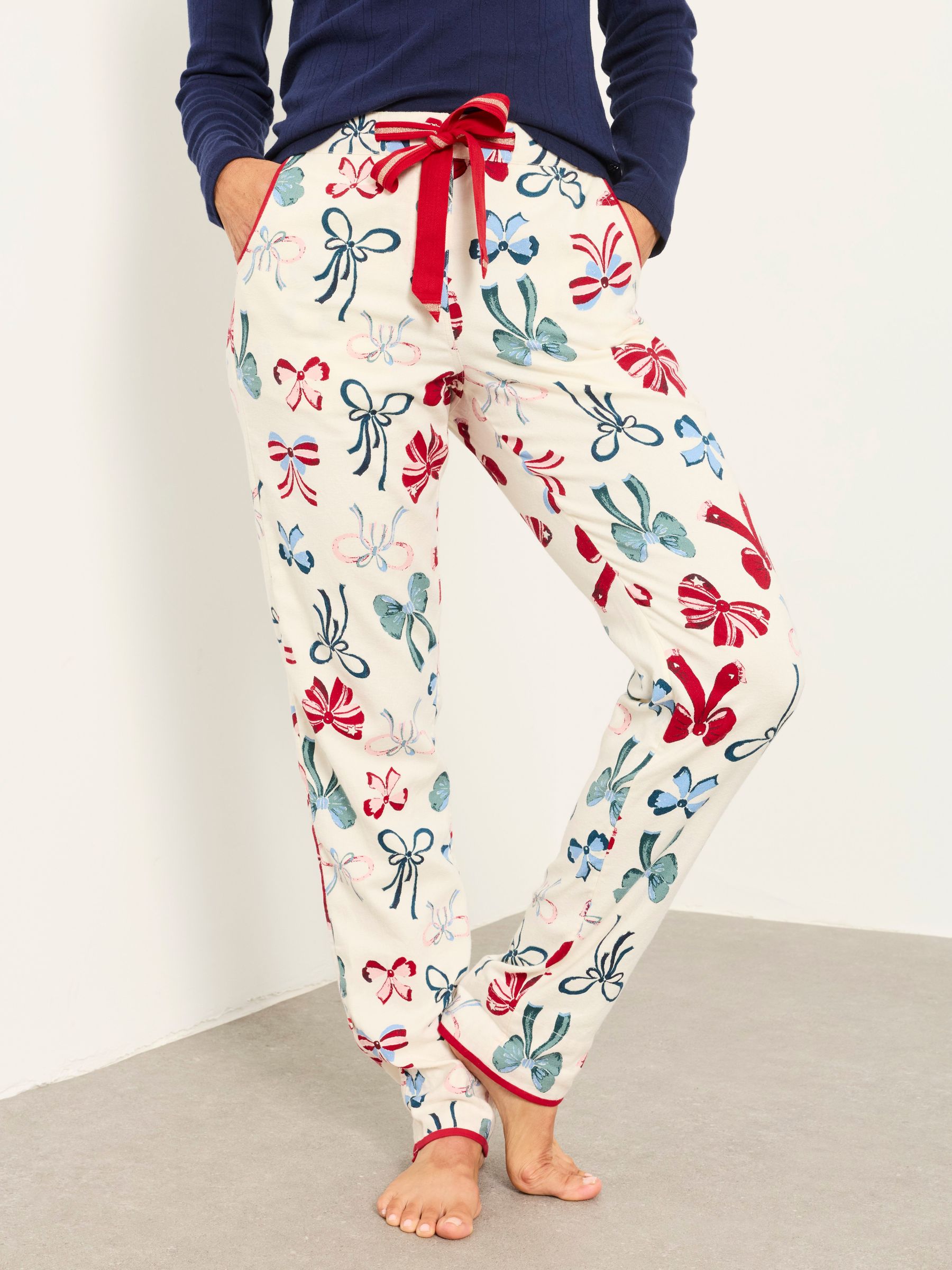 Ivory - Bow Pyjama Bottoms
