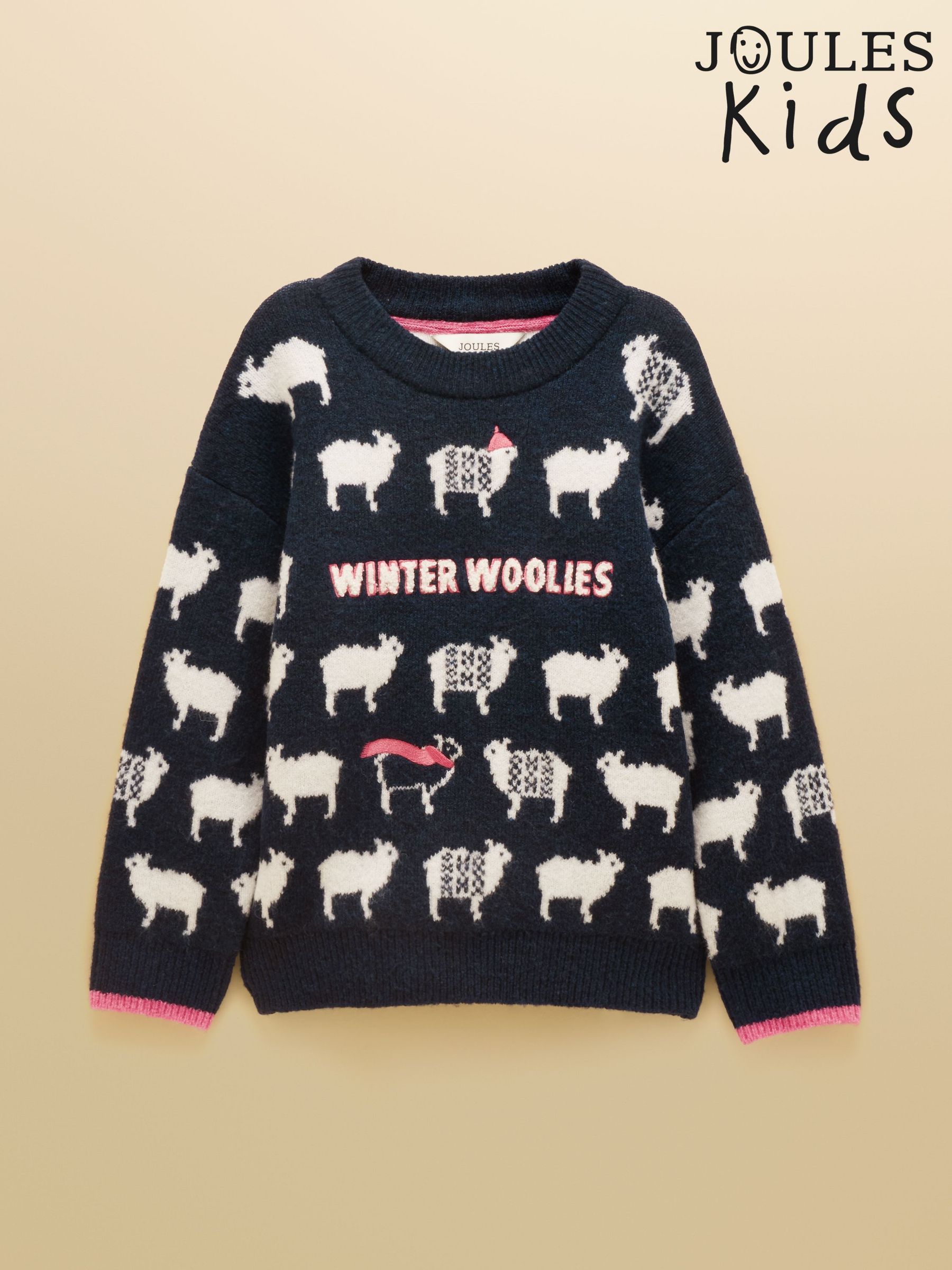 Navy Blue - Crew Neck Knitted Jumper