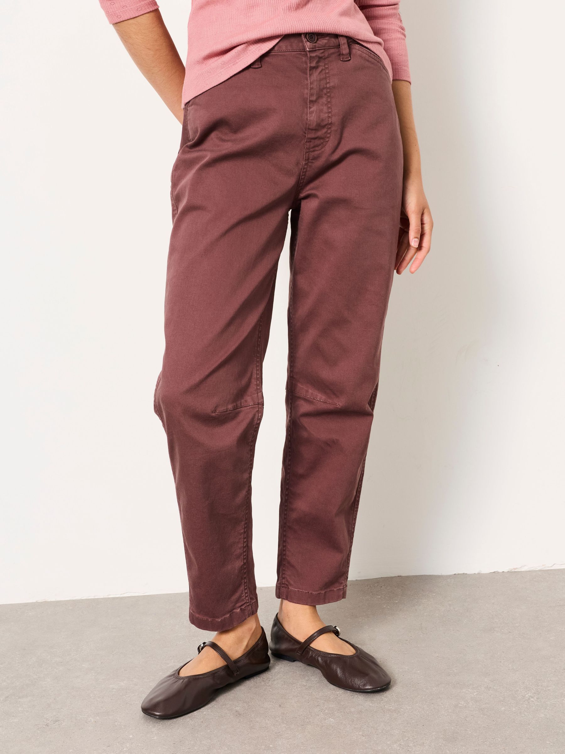 Plum Purple - Chino Tapered Trousers
