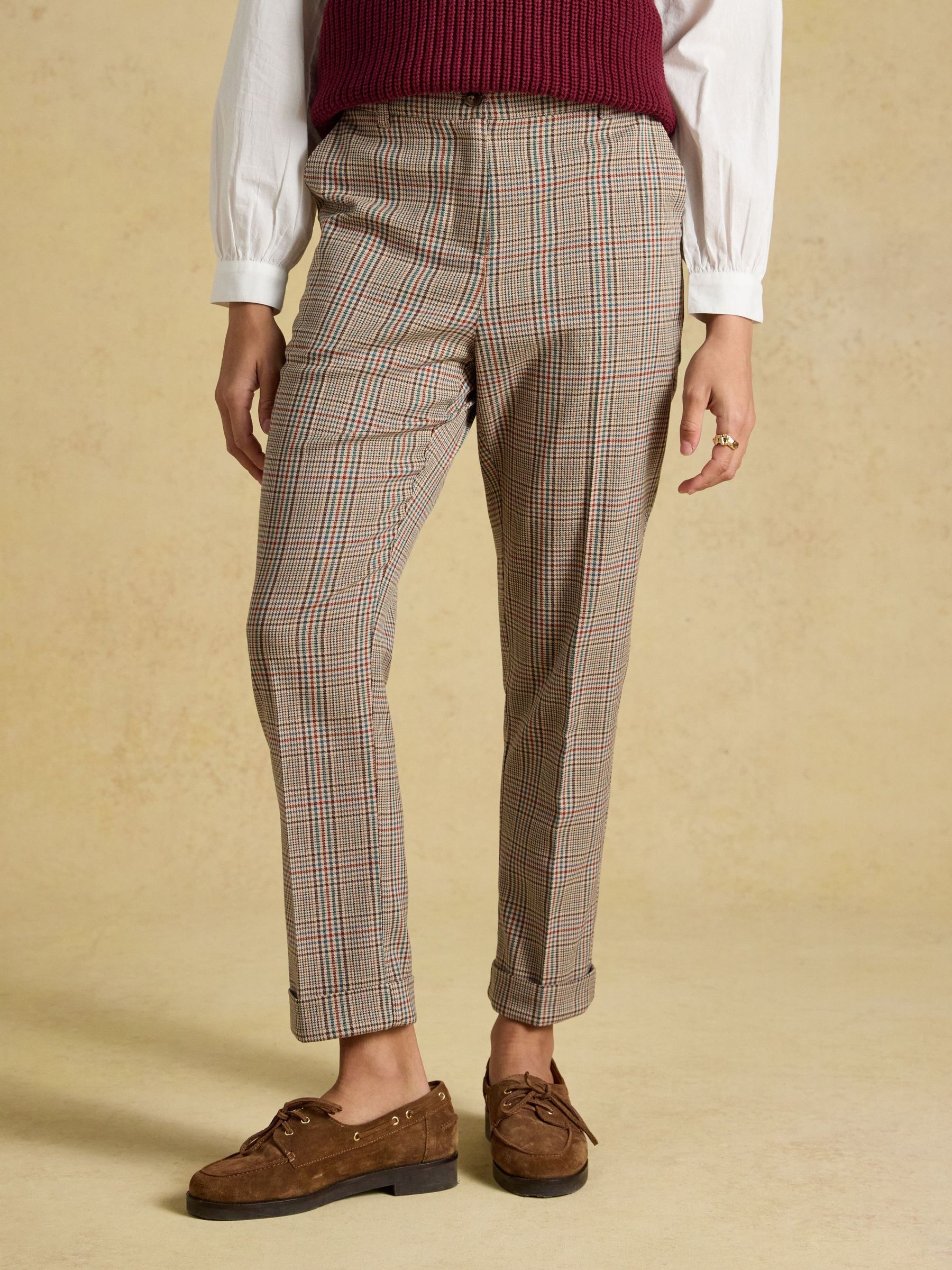 Brown Swindale Tweed - Tapered Trousers