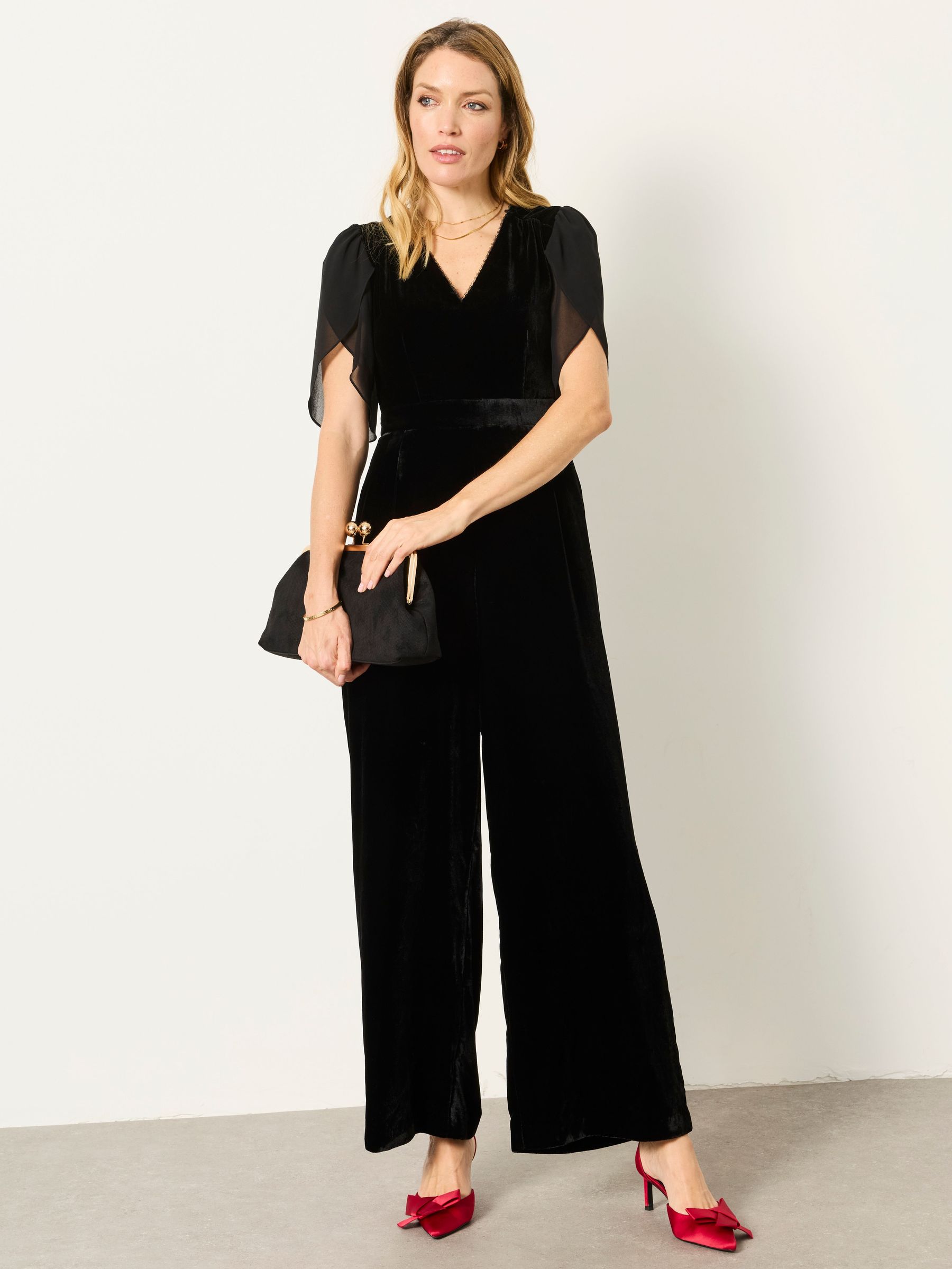 Black - Opal Velvet Jumpsuit