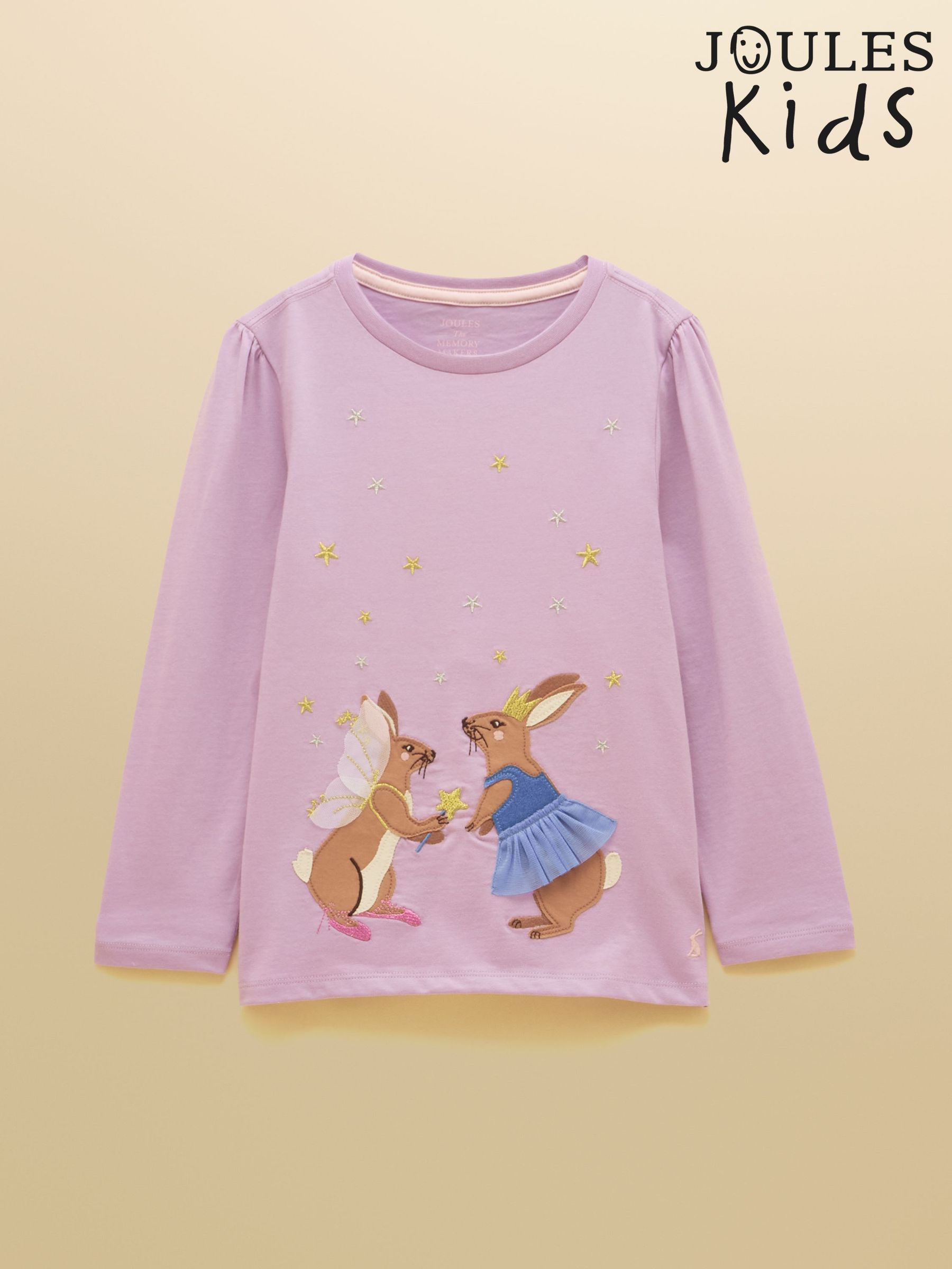 Lilac Purple - Applique Long Sleeve Top