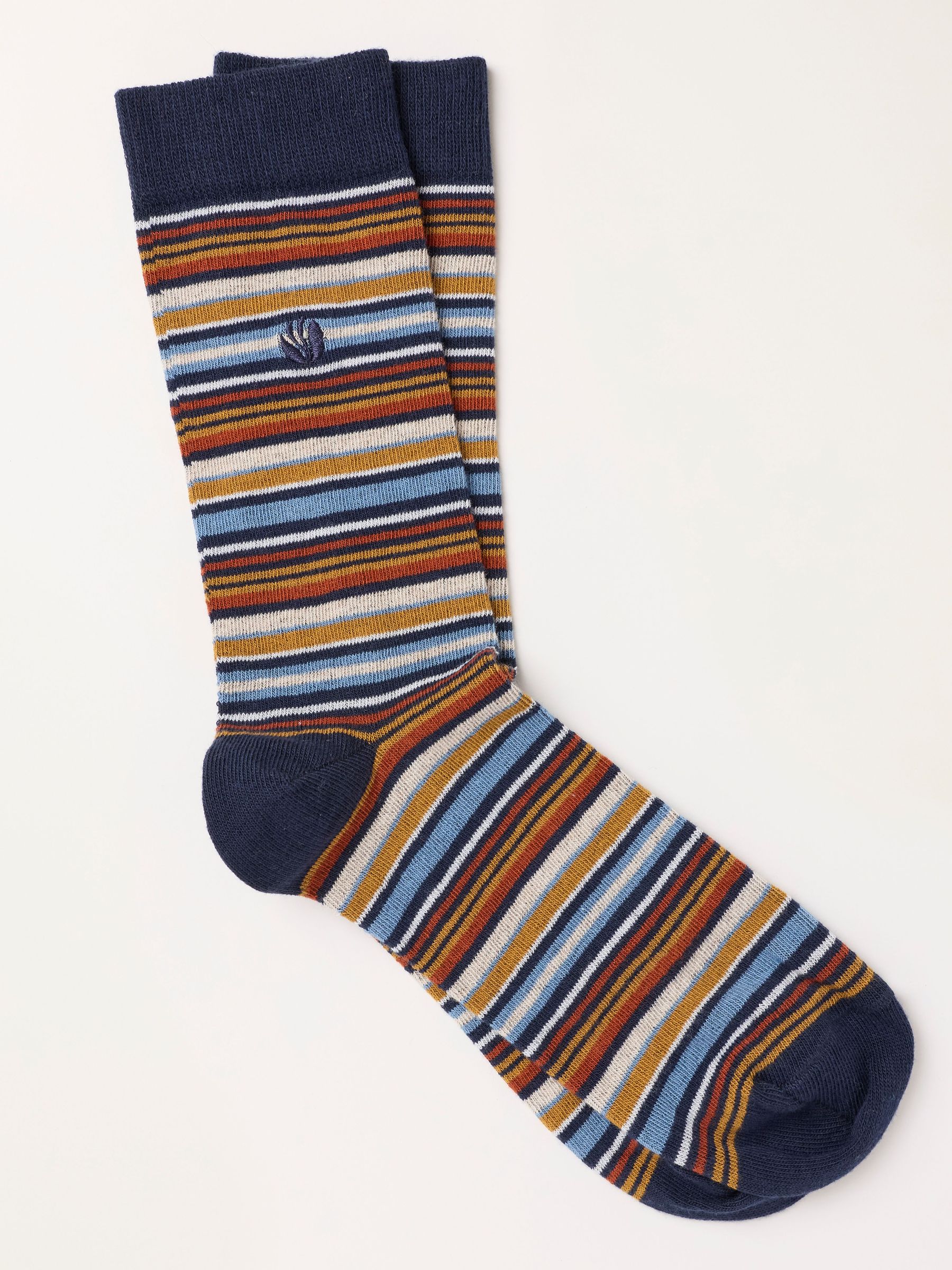 Navy - Regular Striped Socks