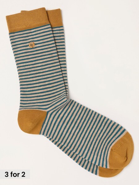 Mustard Yellow - Regular Striped Socks