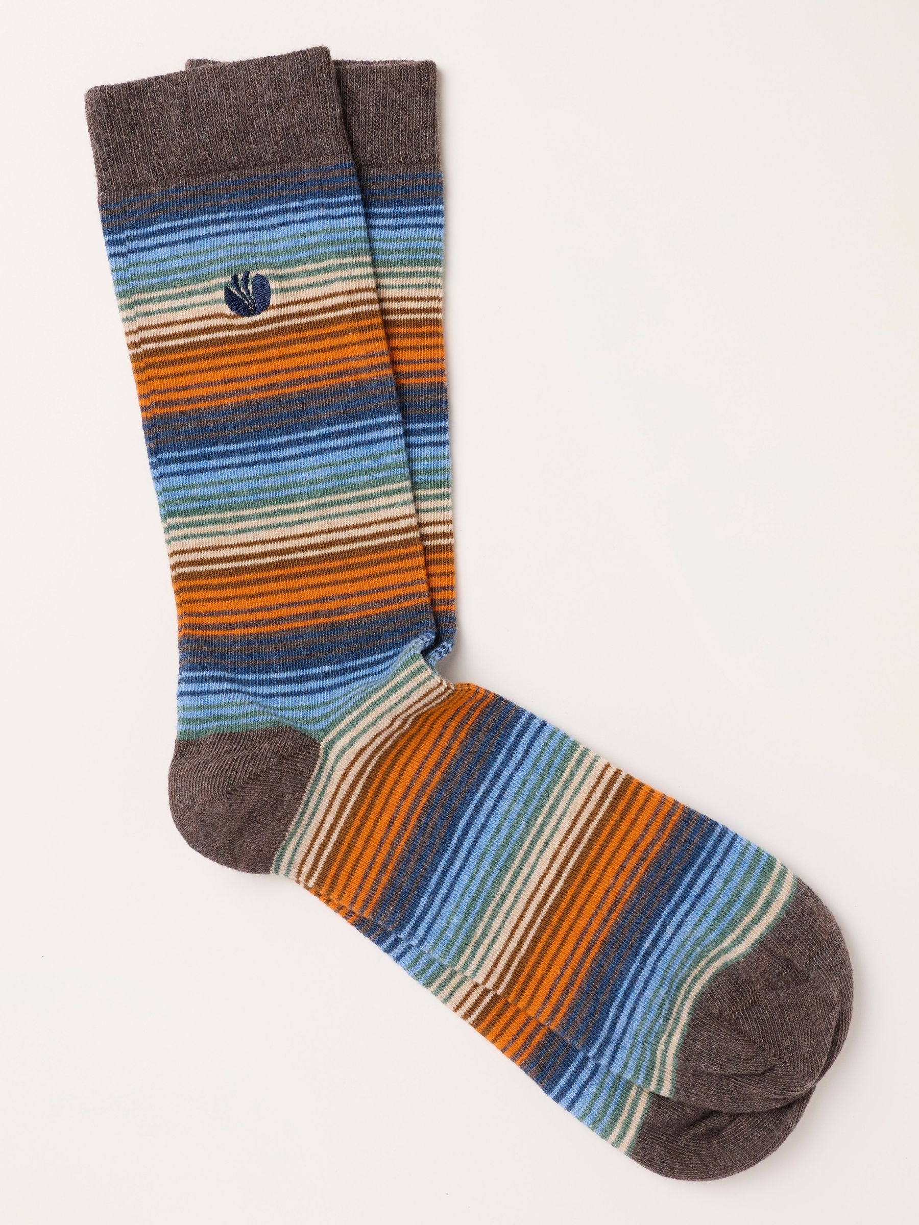 Brown - Regular Striped Socks