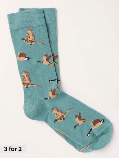 Green - Regular Geese Socks