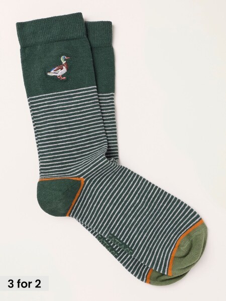 Green - Regular Duck Socks