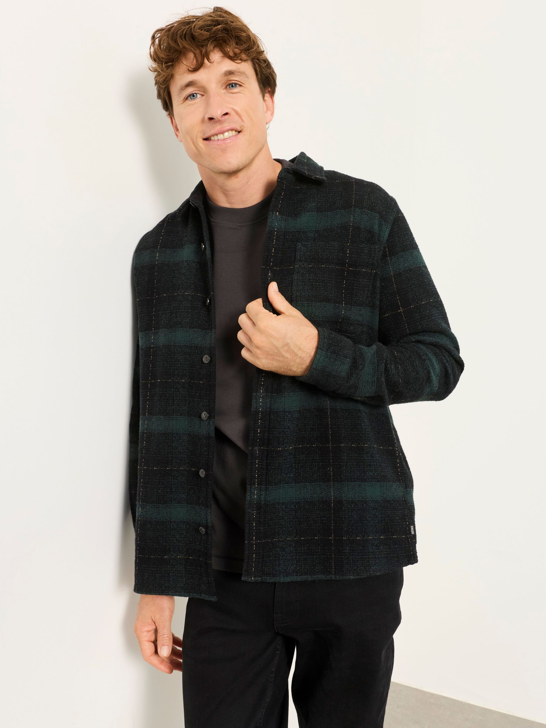Green - Regular Long Sleeve Check Shirt