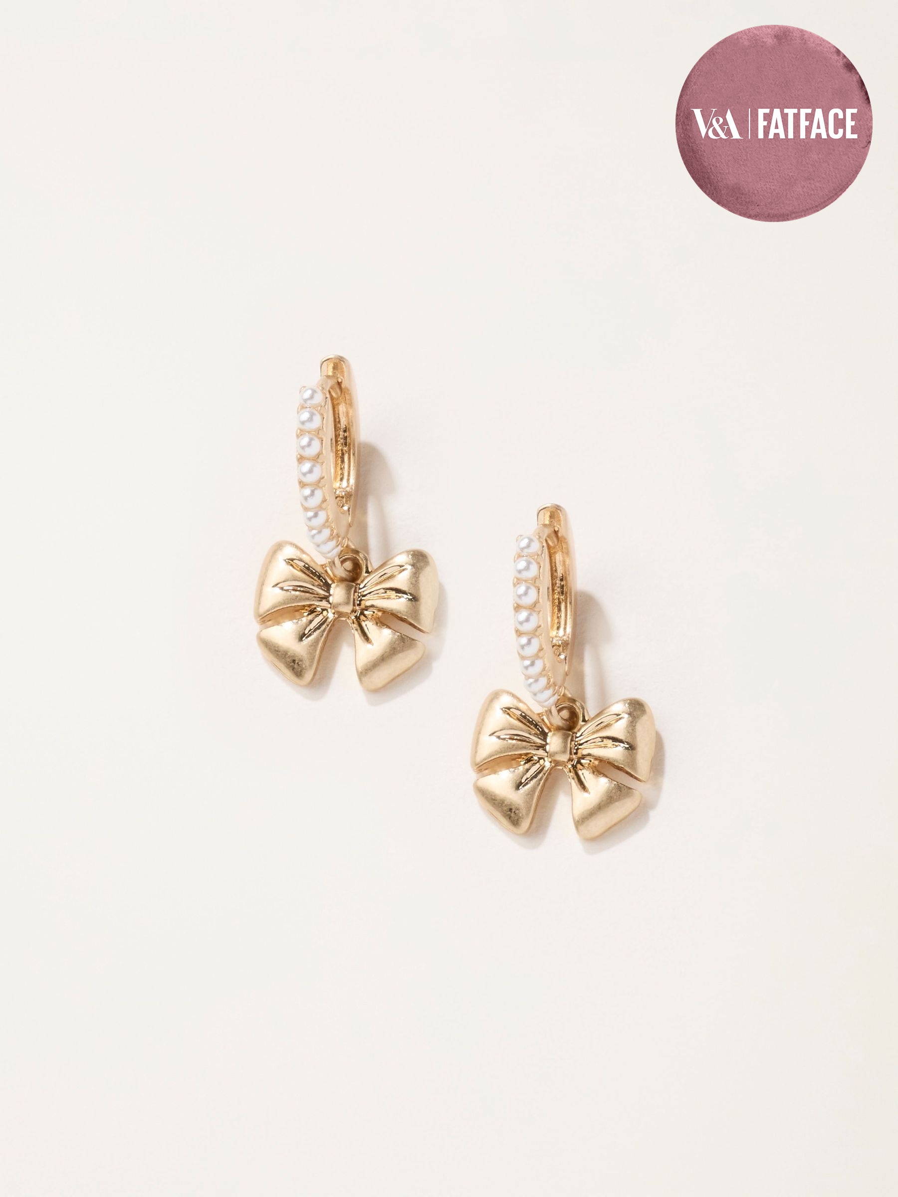 Gold Tone - Bow Earrings