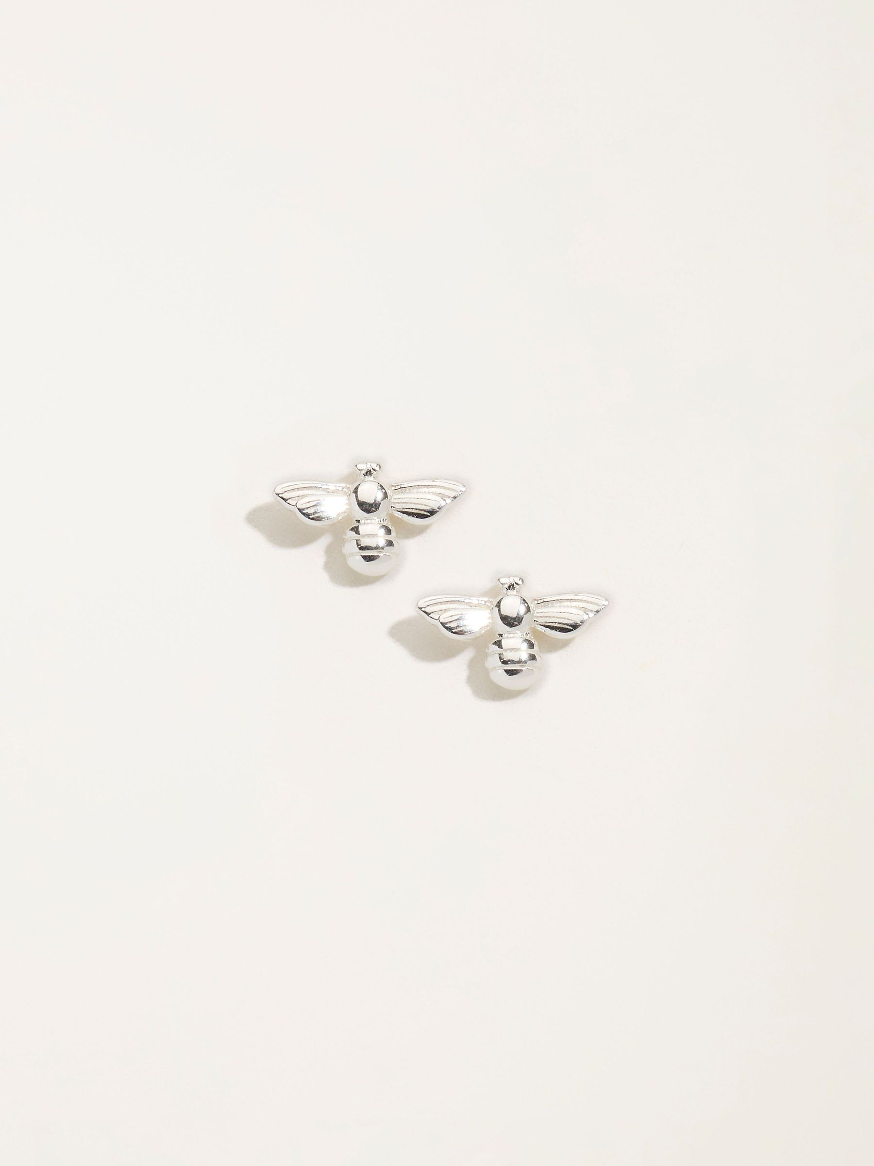 Silver - Sterling Silver Bee Studs