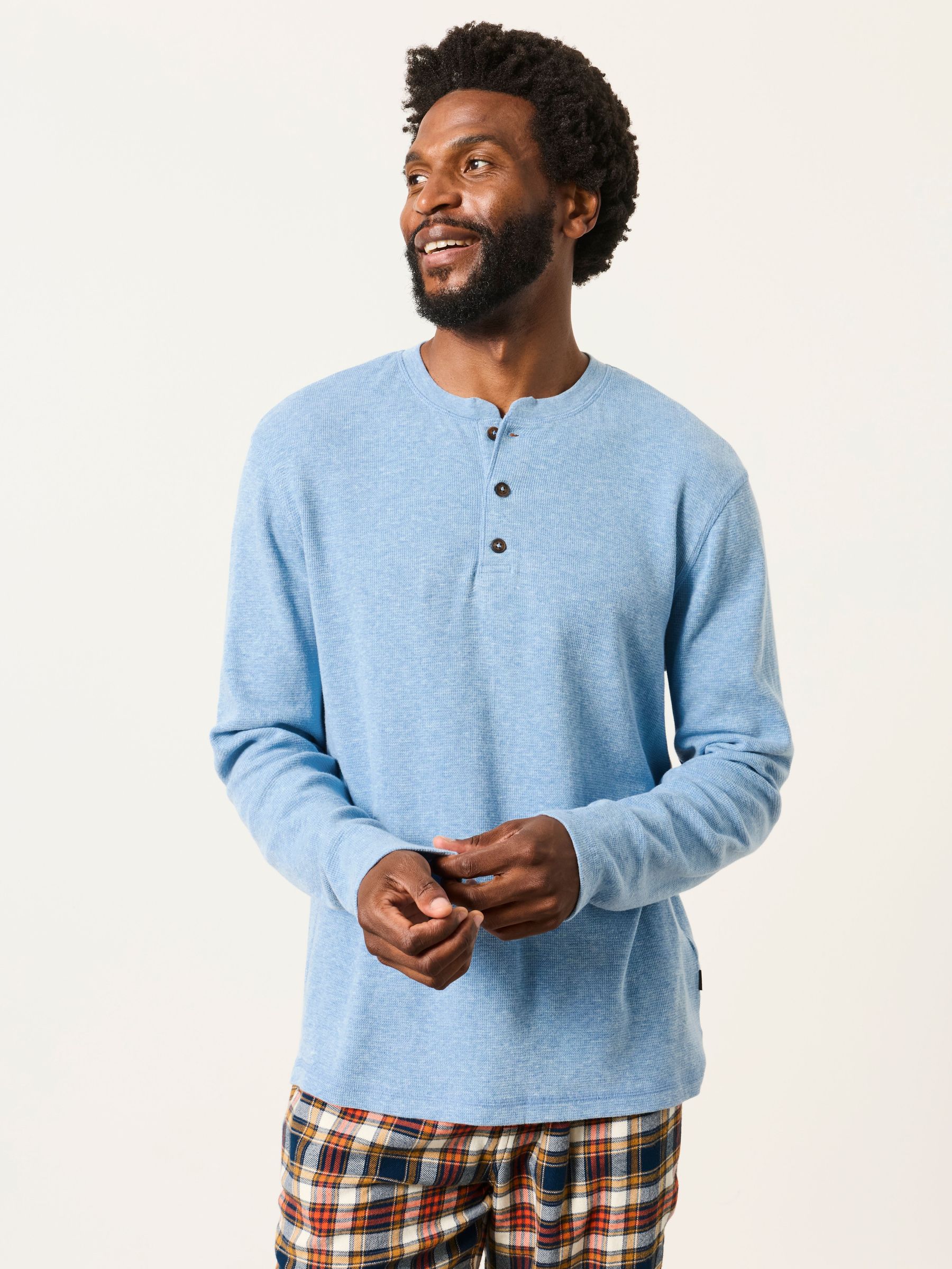 Light Blue - Regular Kemp Henley Pyjamas