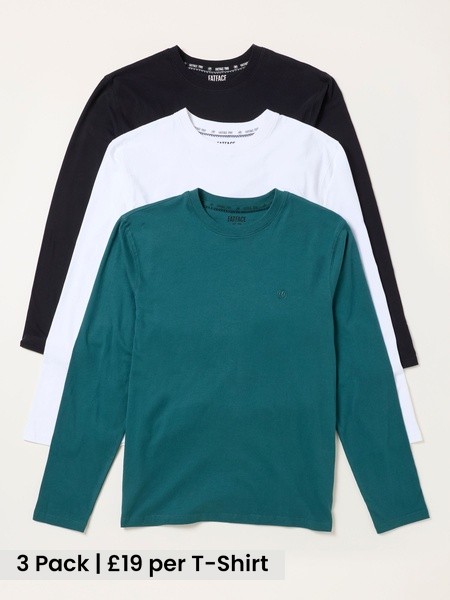 Black/Teal/White - Regular Long Sleeve T-shirt