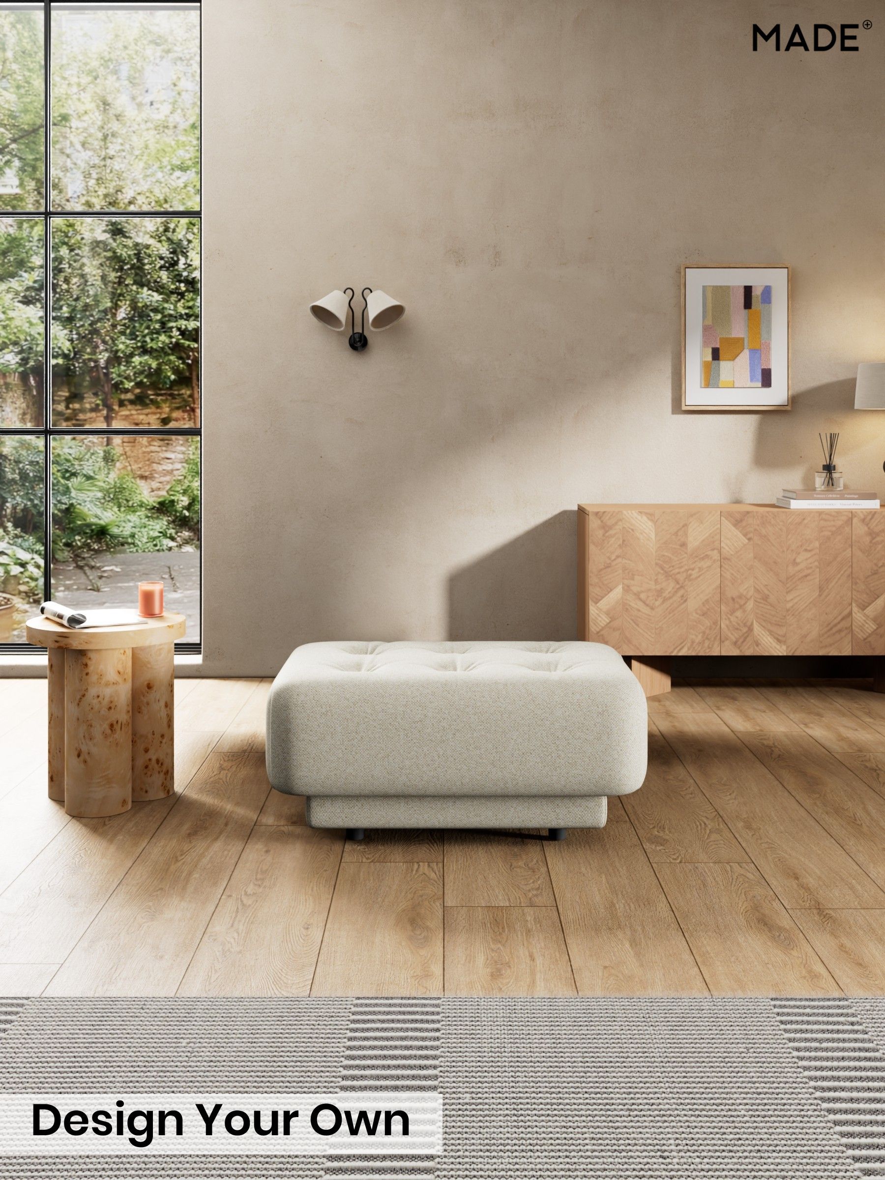 Basket Weave/Natural Stone - Flint By Made