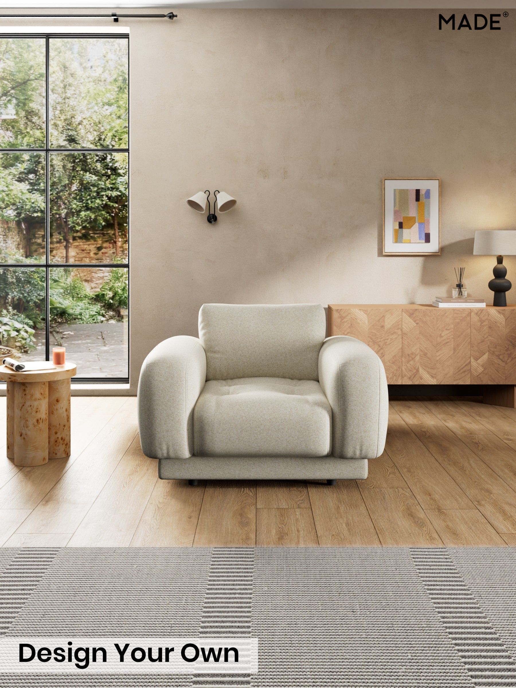 Basket Weave/Natural Stone - Flint By Made