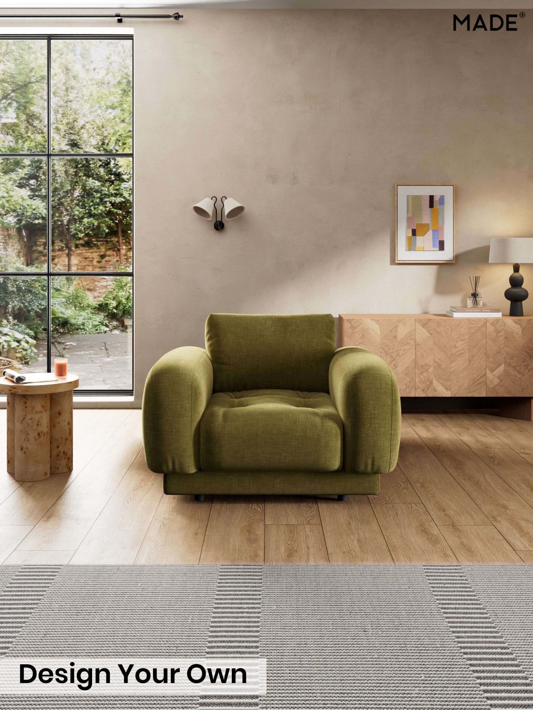 Etched Chenille/Moss Green - Flint By Made