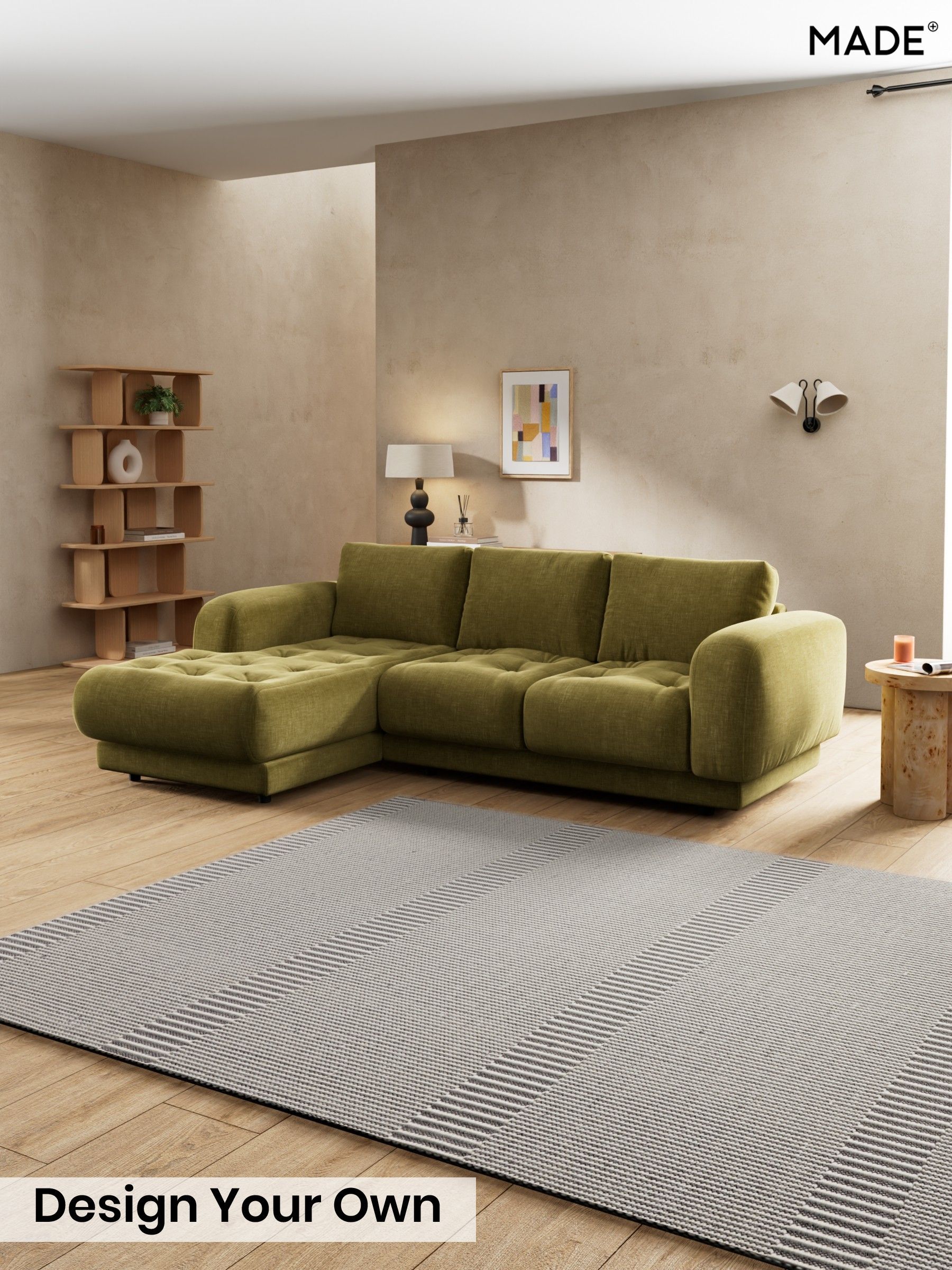 Etched Chenille/Moss Green - Flint By Made