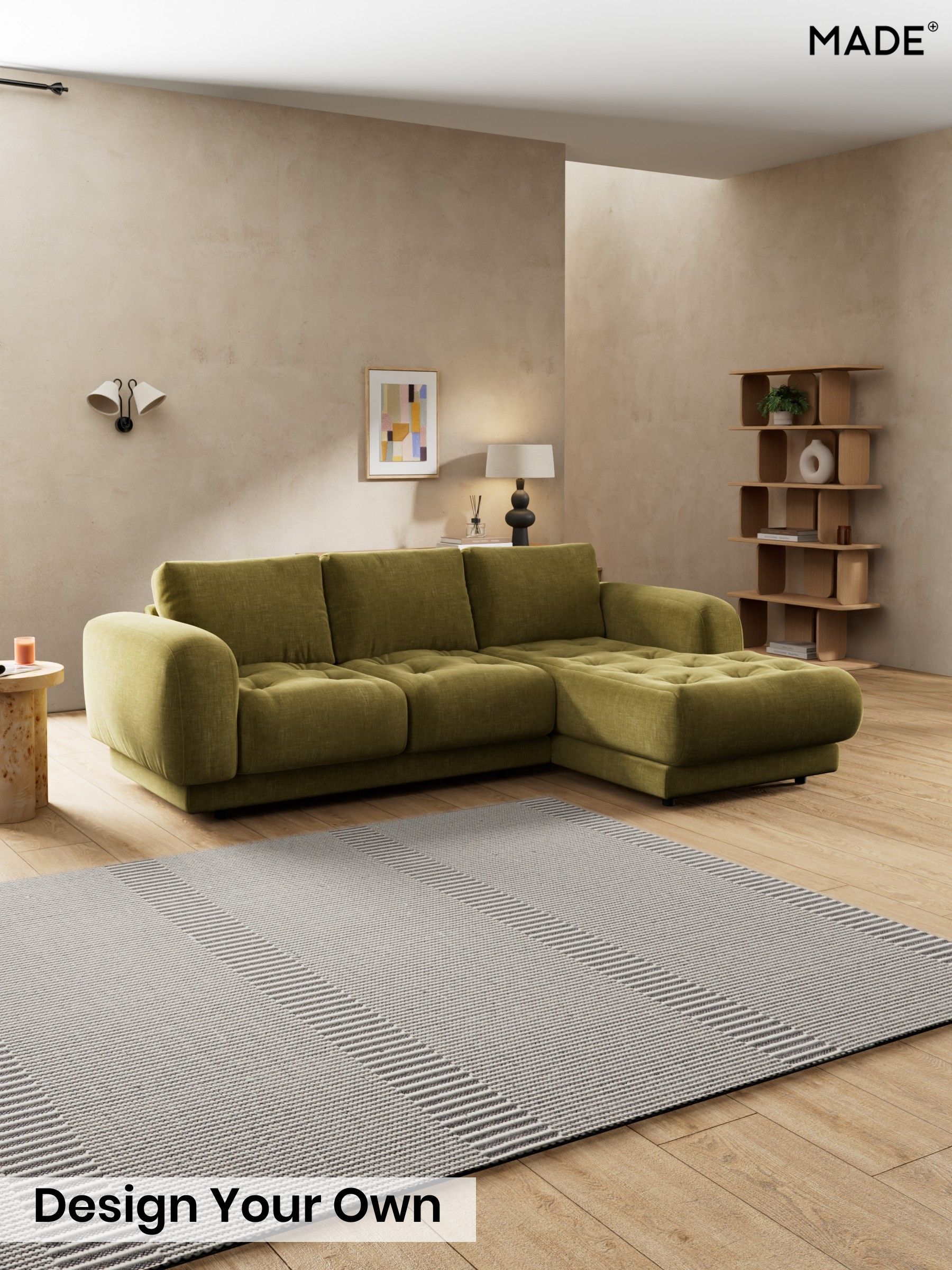 Etched Chenille/Moss Green - Flint By Made