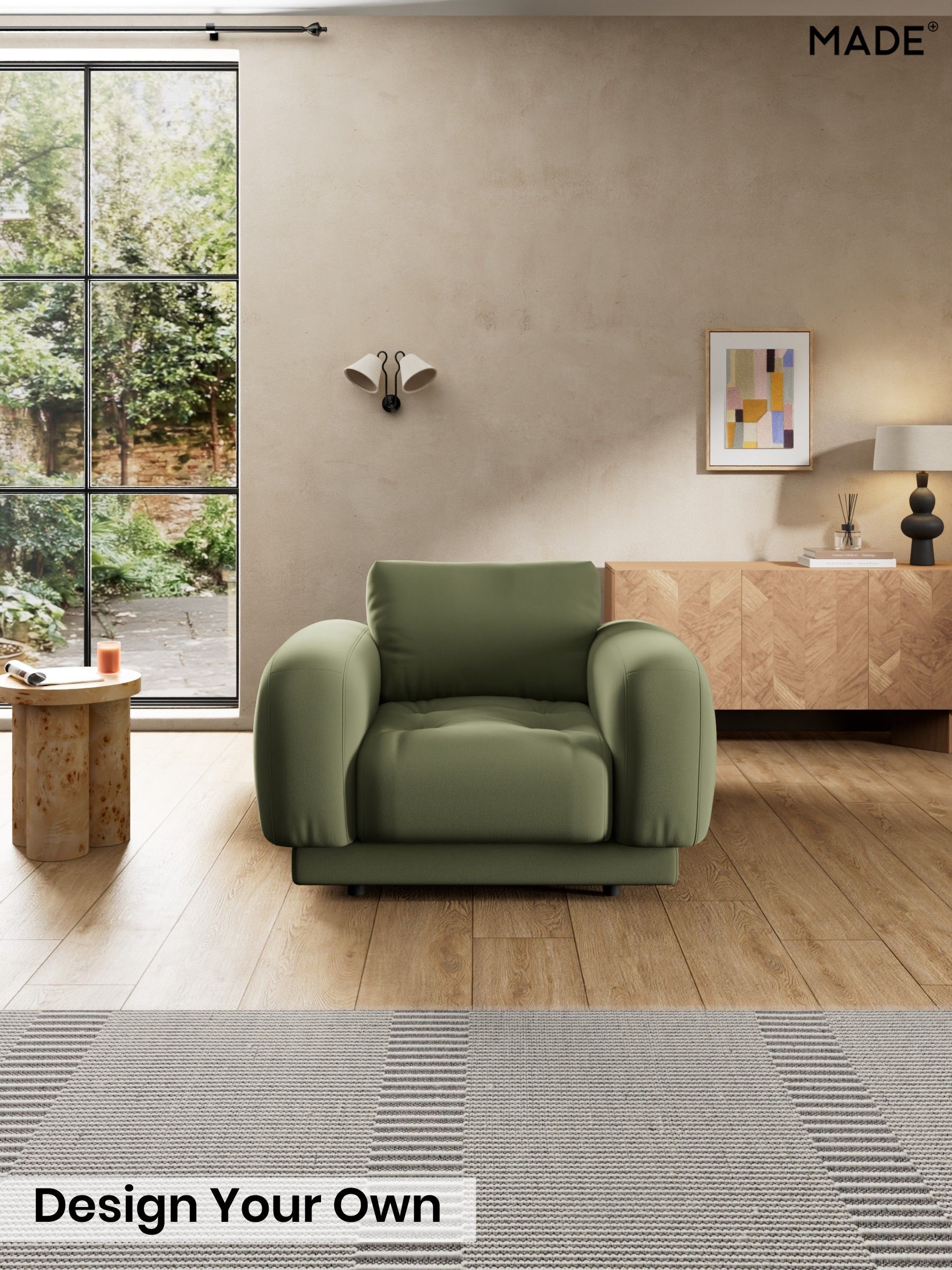 Matt Velvet Easy Clean/Fern Green - Flint By Made