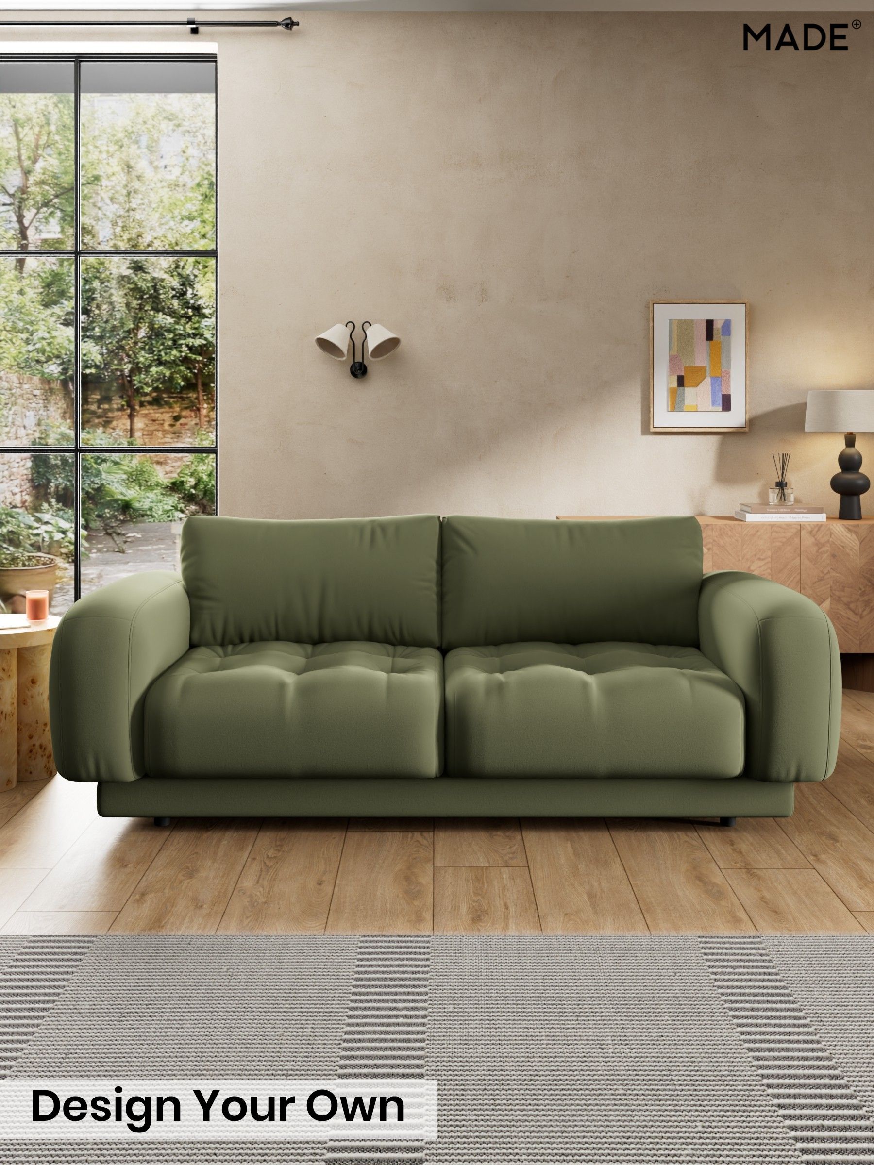 Matt Velvet Easy Clean/Fern Green - Flint By Made